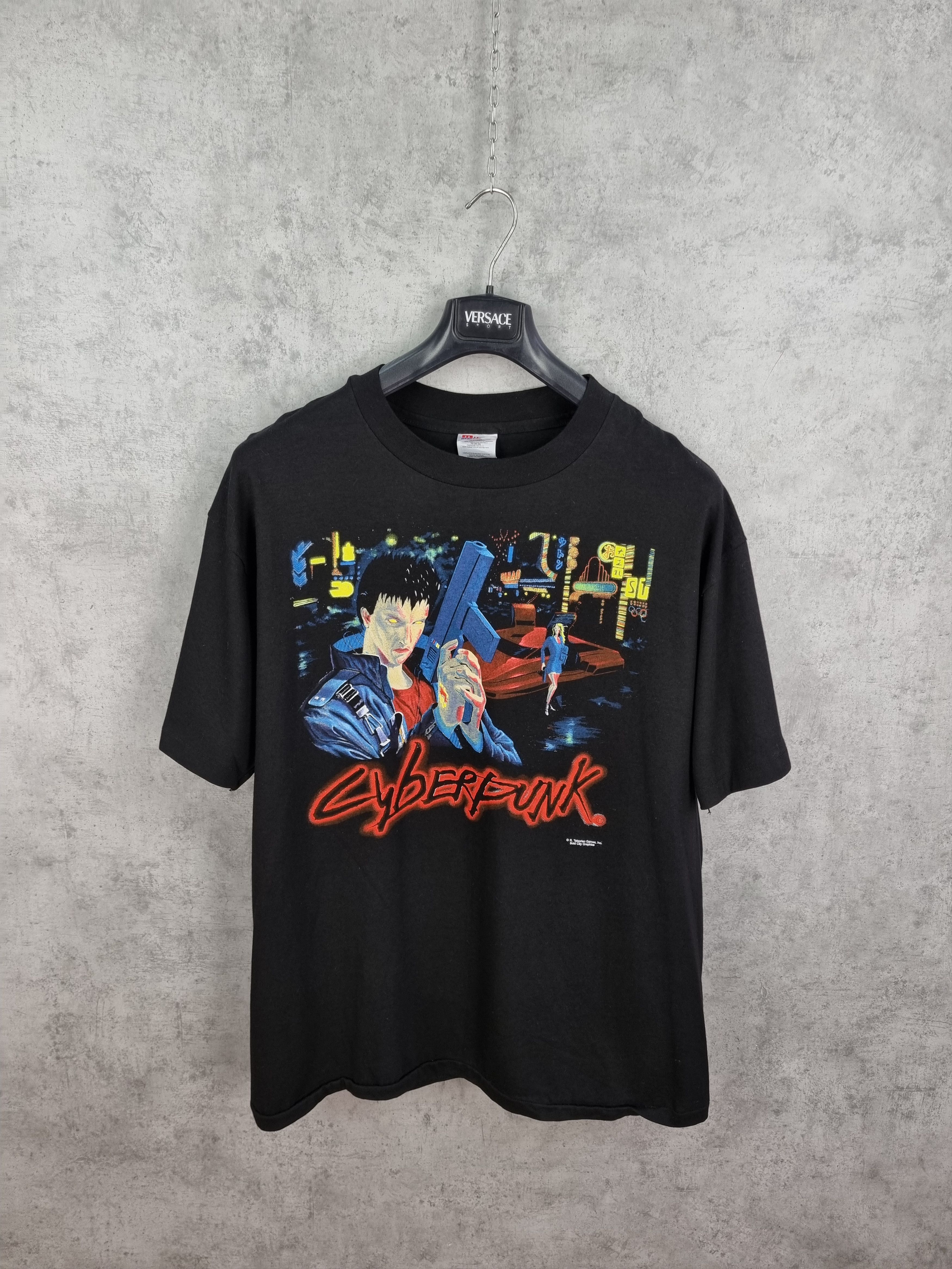 Vintage The Talsorian Game Cyber Punk Single Stitch Big Print Tee Size US XL / EU 56 / 4 - 11 Thumbnail