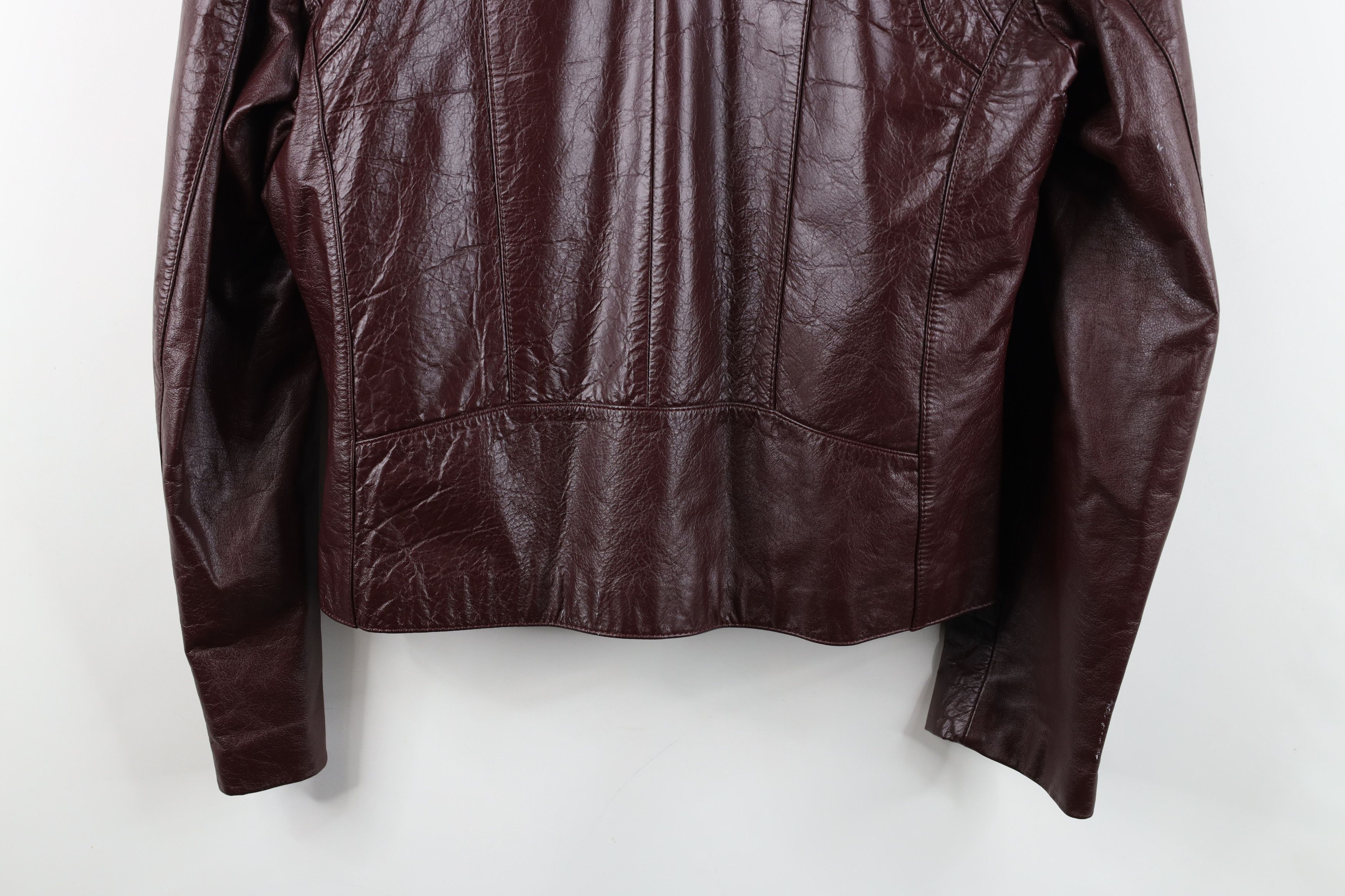 Vintage Vintage 80s 90s Streetwear Full Zip Jacket Oxblood Red Size S / US 4 / IT 40 - 17 Thumbnail