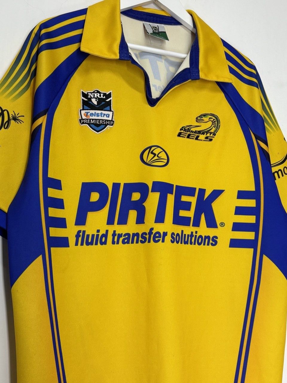 Rugby Ralph Lauren Rare Vintage ISC Parramatta Eels NRL Licensed Jersey Size US L / EU 52-54 / 3 - 3 Thumbnail