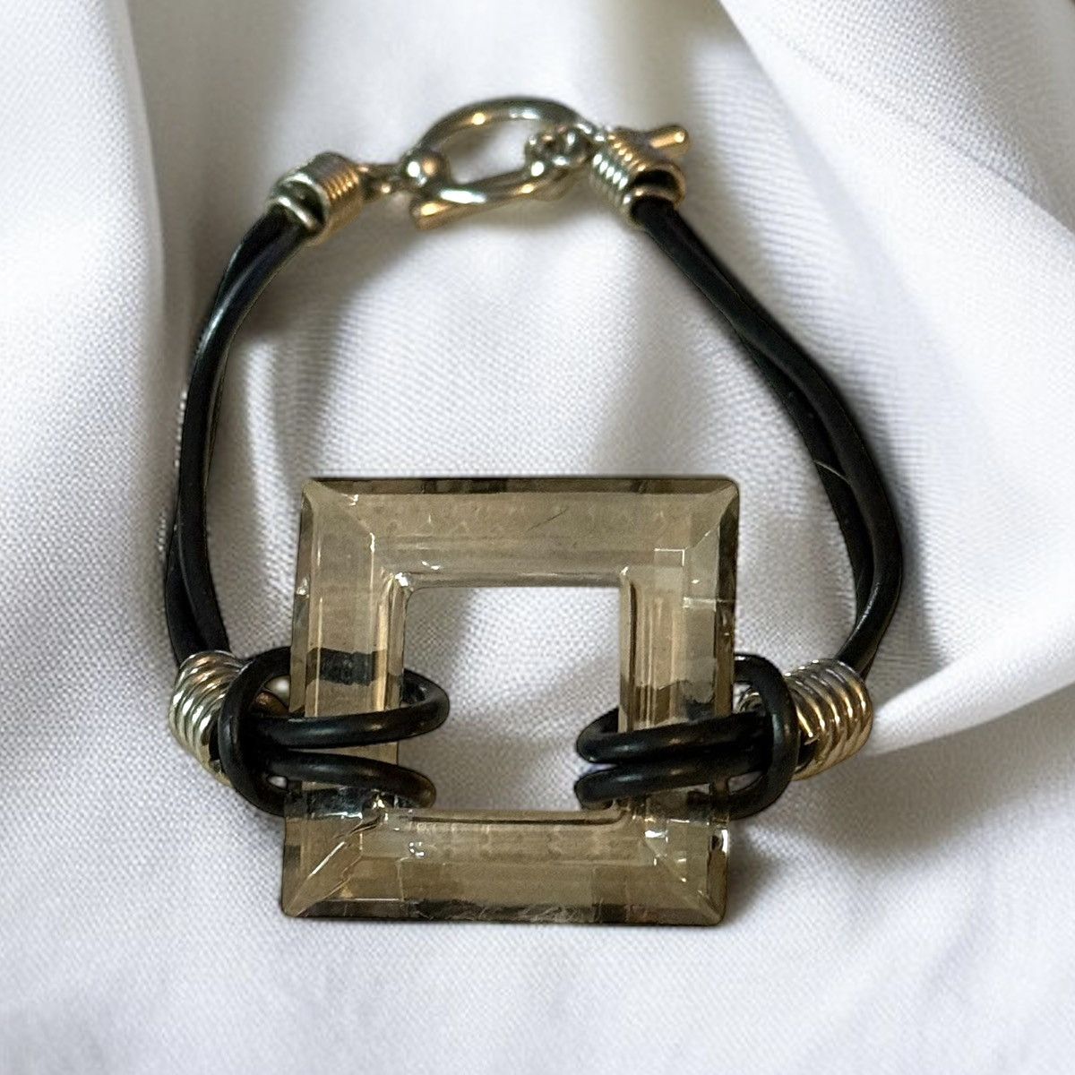Other Clear square glass cord bracelet Size ONE SIZE - 1 Thumbnail