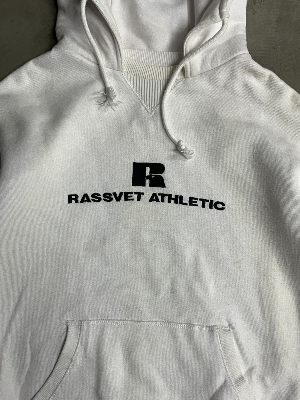 Gosha Rubchinskiy RASSVET ATHLETIC Russell x Gosha Oversized Boxy Hoodie Size US L / EU 52-54 / 3 - 6 Thumbnail