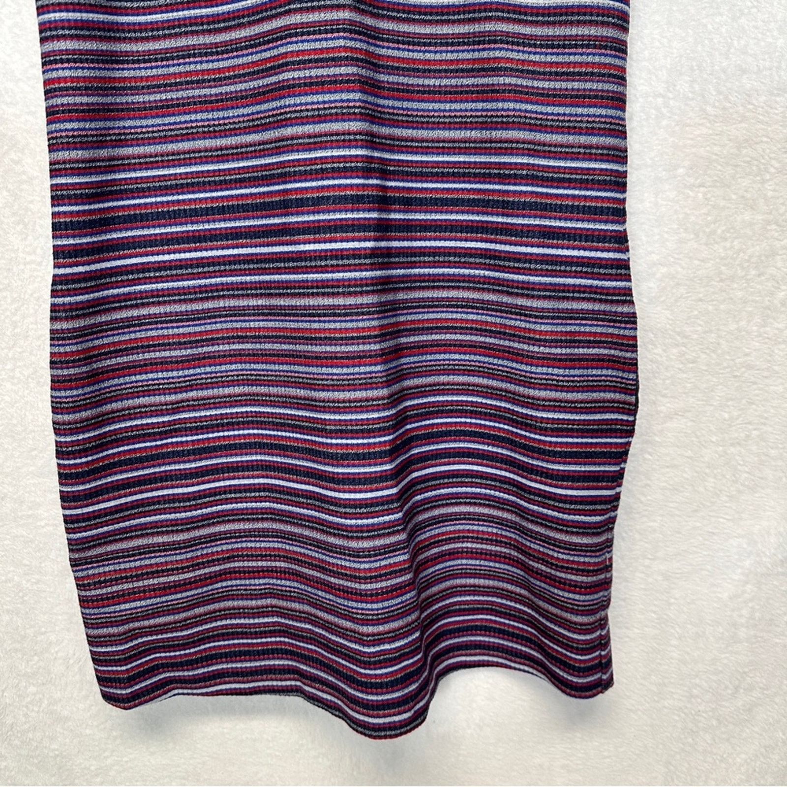 Zara Zara Purple Black Striped Collared Sleeveless Dress Size XS Size XS / US 0-2 / IT 36-38 - 3 Thumbnail