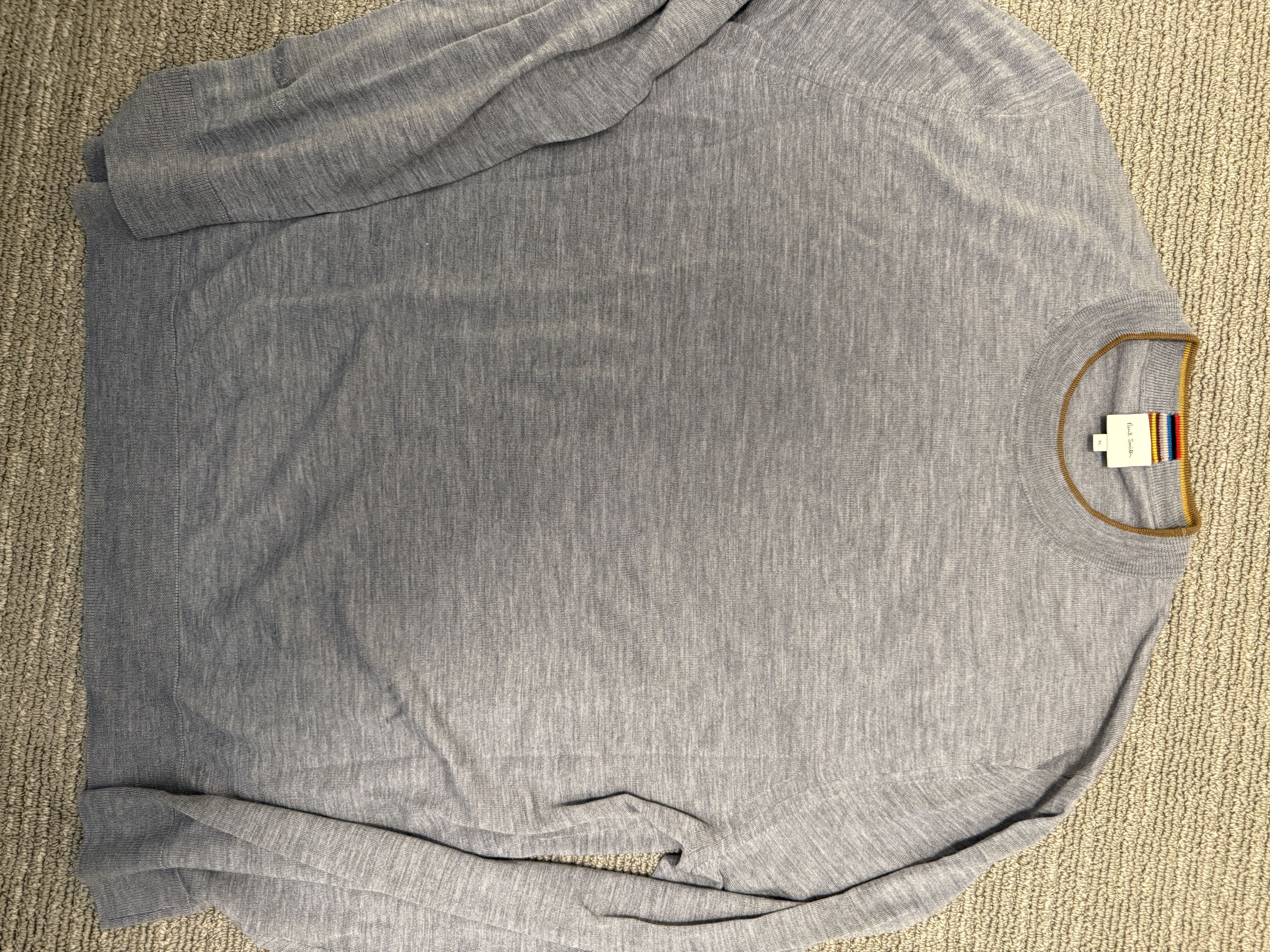 Paul Smith New Paul Smith 100% merino wool lighweight sweater Size US XL / EU 56 / 4 - 1 Thumbnail