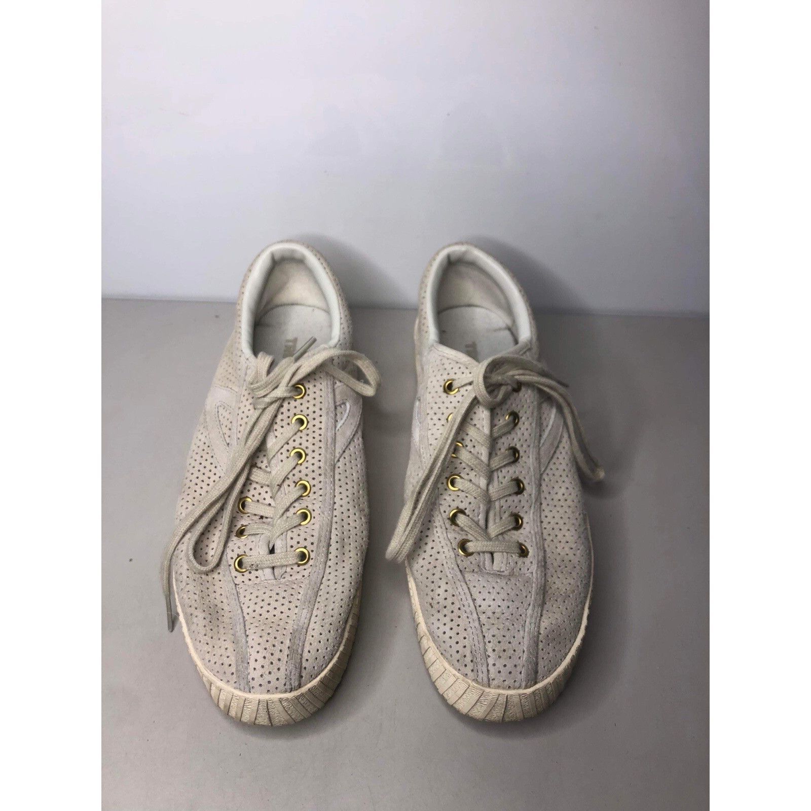 Tretorn Tretorn Nyliteplus Ivory White Perforated Lace Sneaker Shoes Size US 9 / IT 39 - 3 Thumbnail