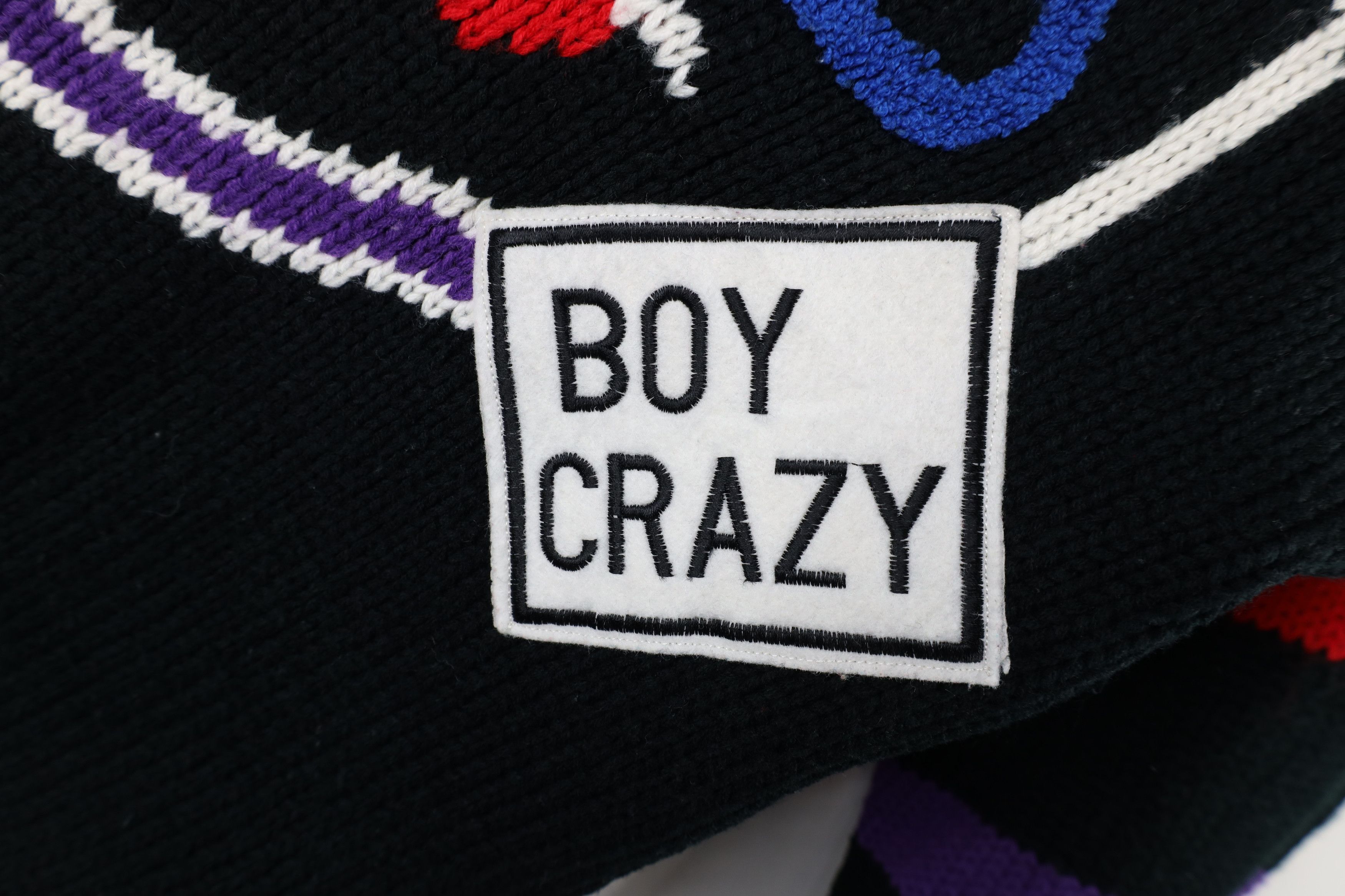Vintage Vintage 90s Streetwear Block Boy Crazy Club Knit Sweater Size M / US 6-8 / IT 42-44 - 5 Thumbnail