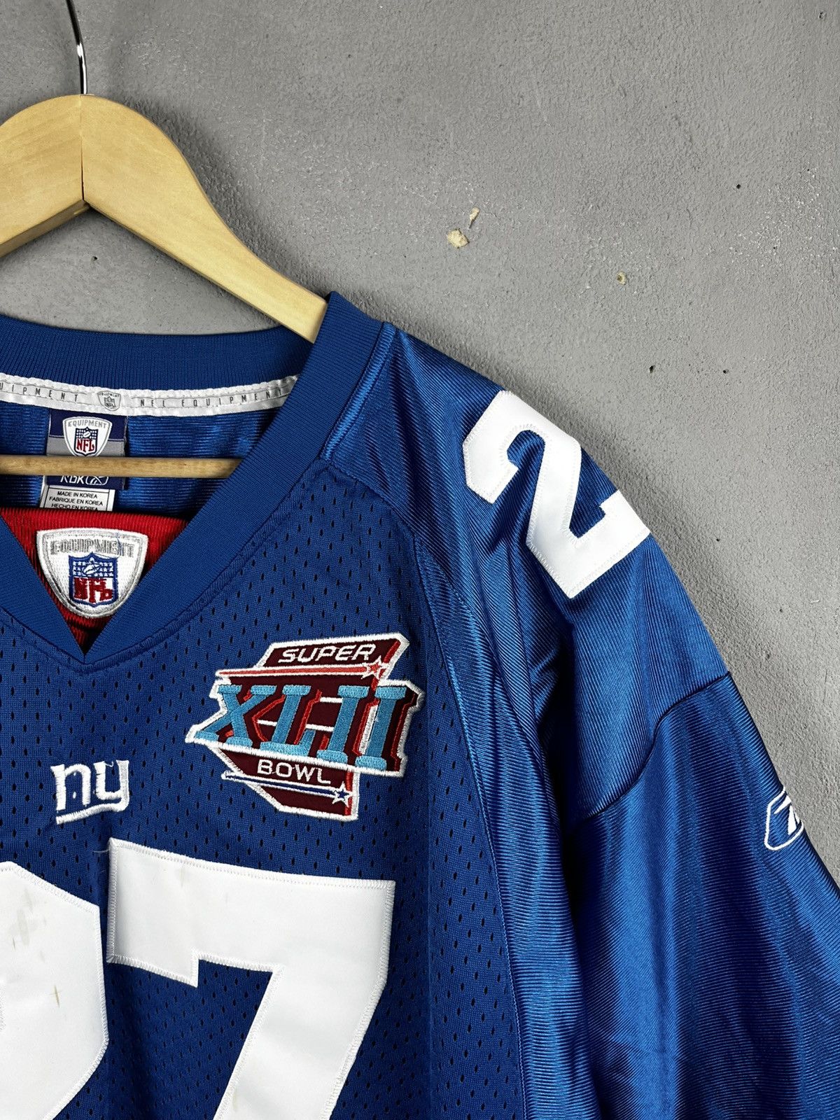 Reebok 2008 New York Giants Jacobs #27 Super Bowl Size US XL / EU 56 / 4 - 4 Thumbnail