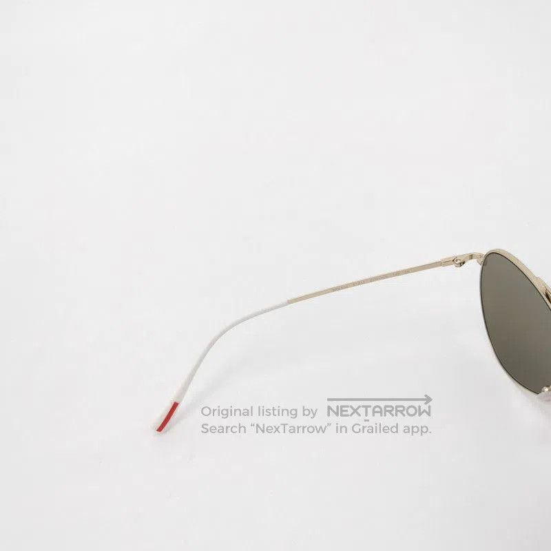 Prada Prada Logo Frame Aviator Sunglasses. Size ONE SIZE - 5 Thumbnail