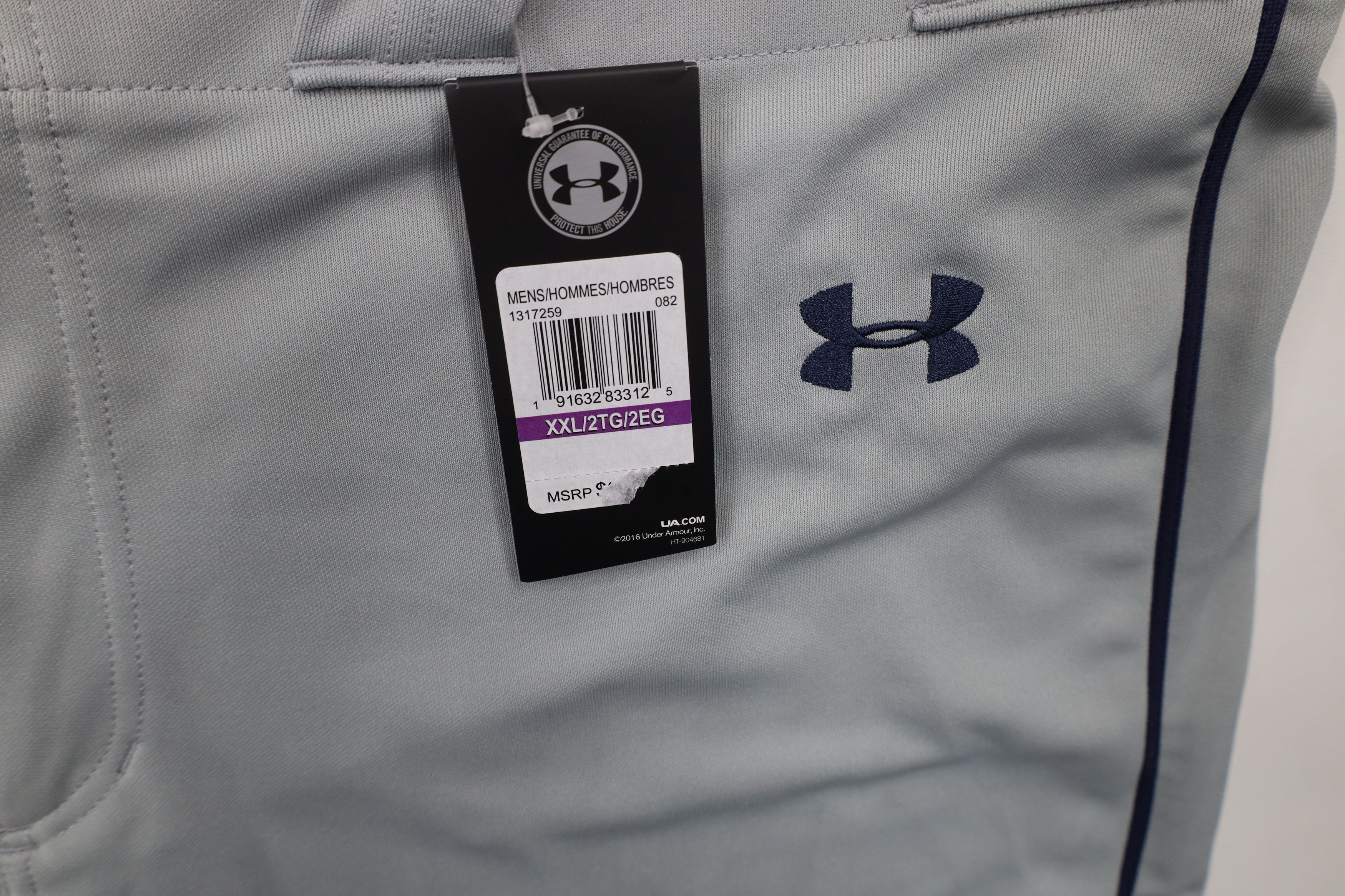 Under Armour × Vintage New Under Armour Baseball Loose Uniform Pants Gray Navy Size US 40 / EU 56 - 9 Thumbnail
