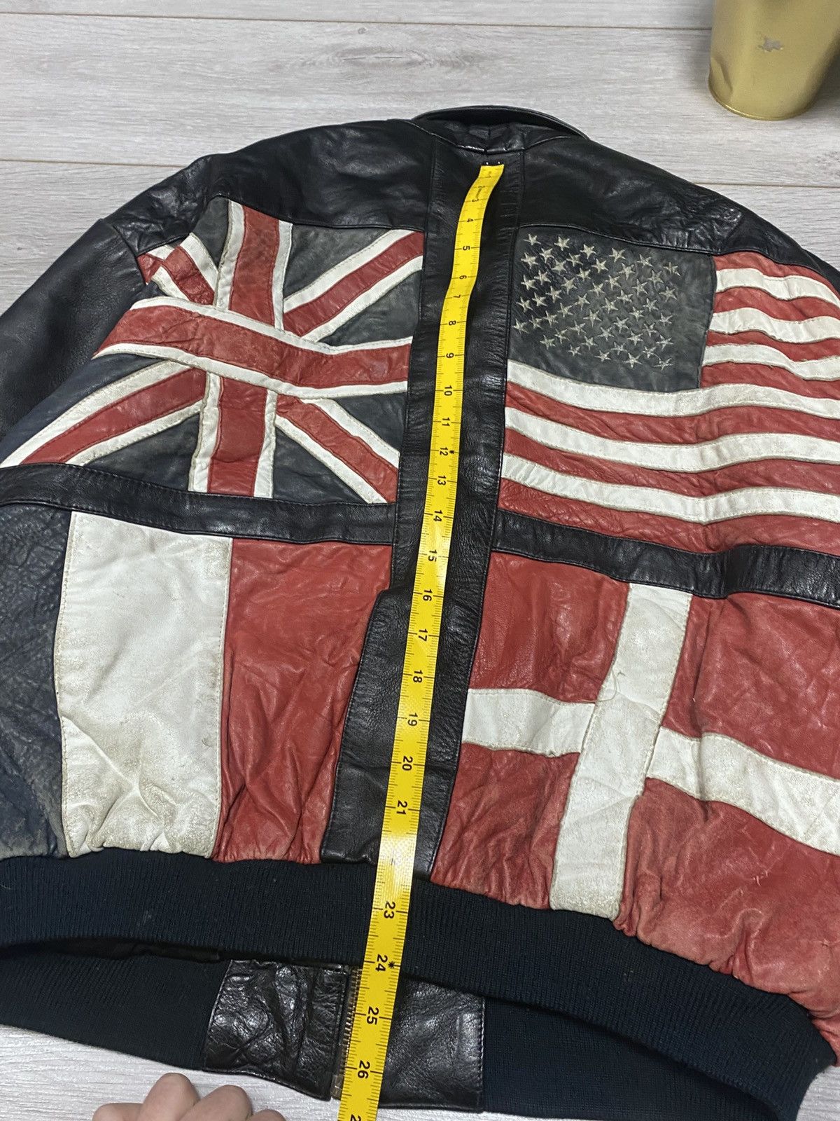 Other A.D.A World Flags Leather Jacket distressed Size US M / EU 48-50 / 2 - 17 Thumbnail