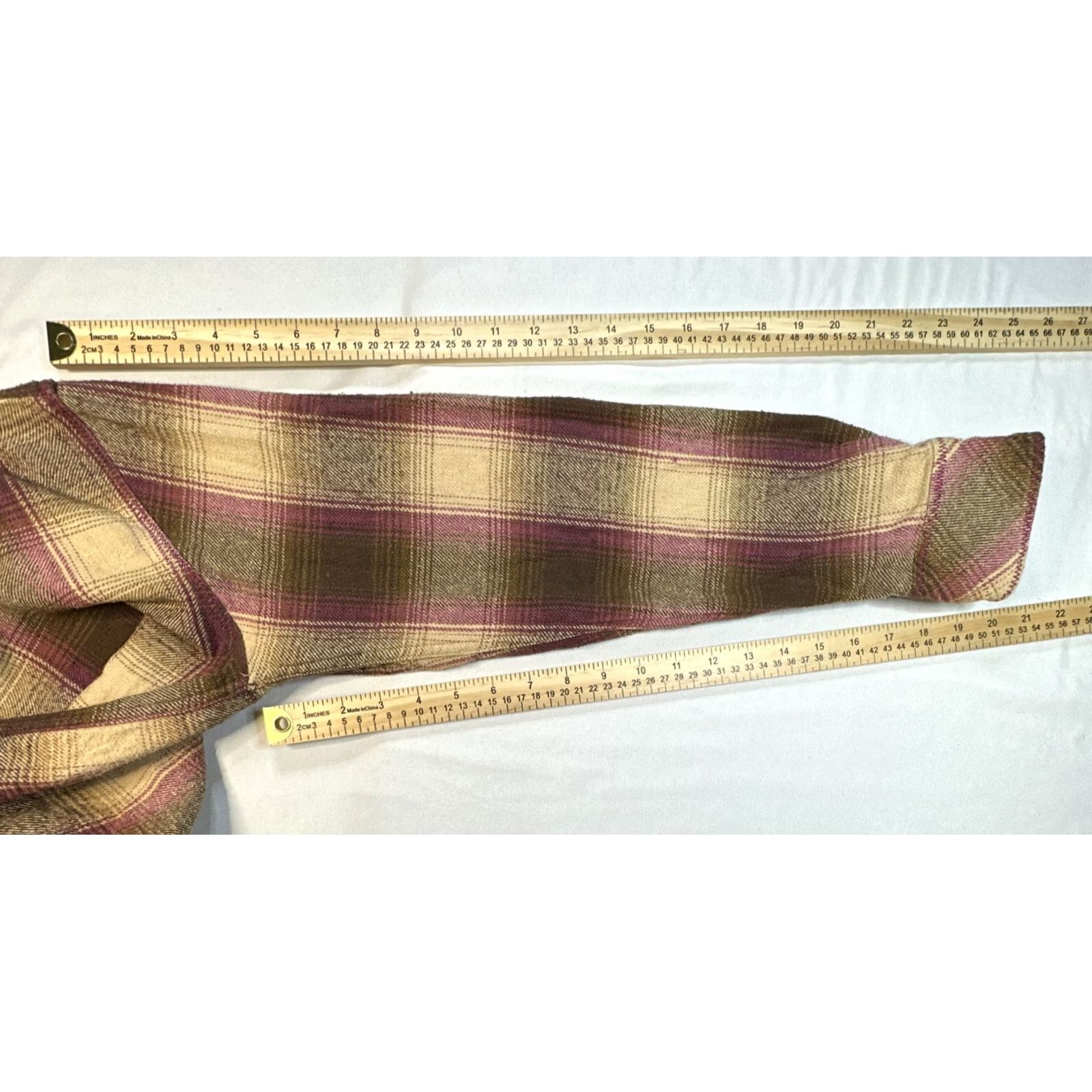 UFC VINTAGE UFC Flannel Button-Up Shirt Unisex Adults L Collared Embroidered Back Graphic Brown Pink 90s 2000s UFC Theme Size US L / EU 52-54 / 3 - 4 Thumbnail