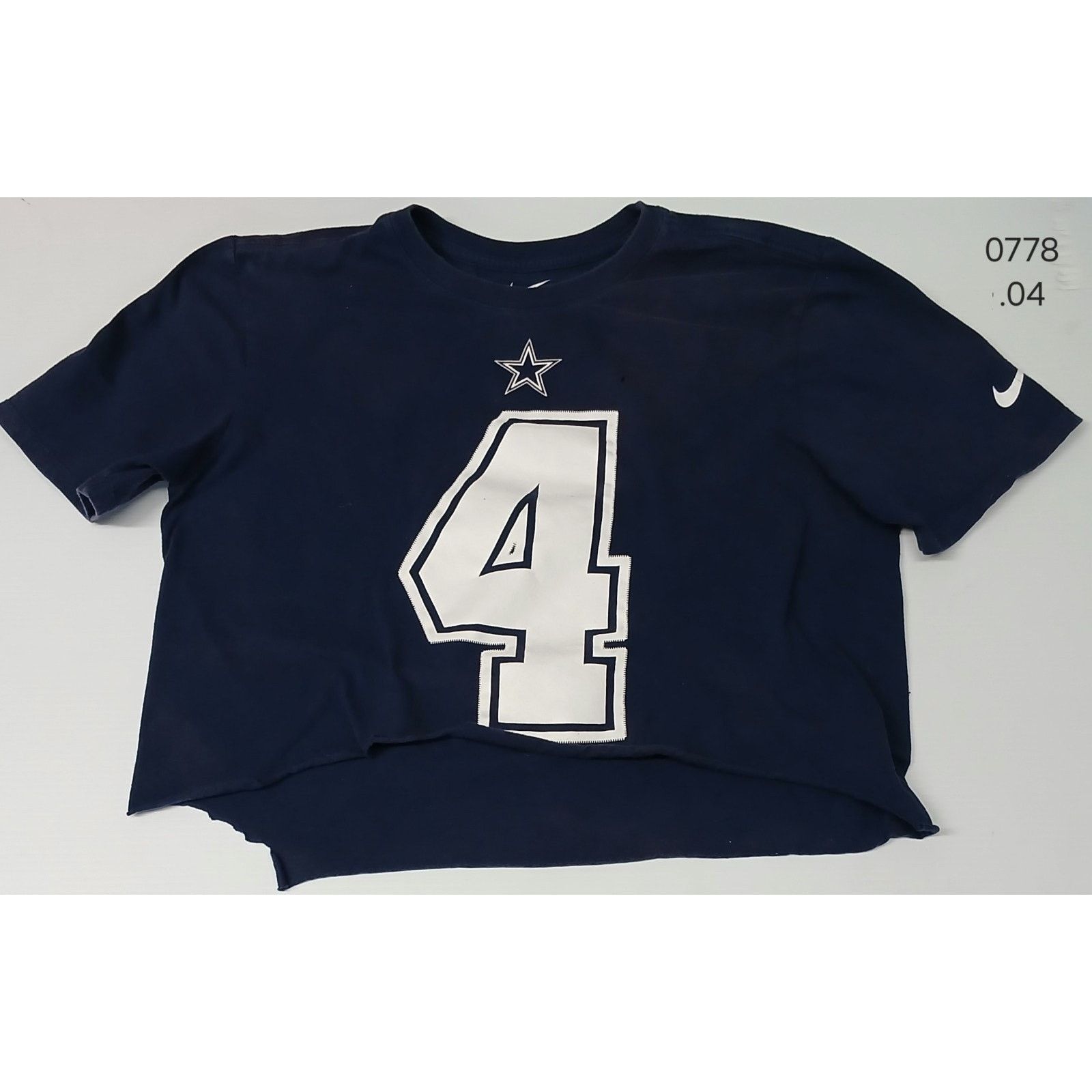 Nike Nike Tee (Medium) Blue NFL Dallas Cowboys #4 Crop Shirt Size US M / EU 48-50 / 2 - 1 Thumbnail