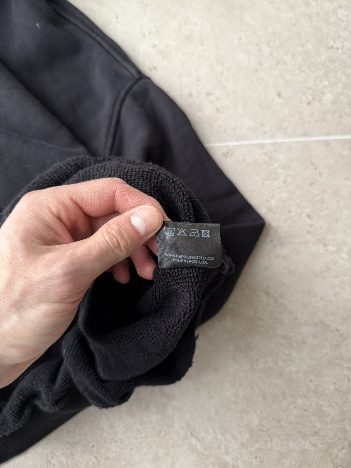Represent Clo. Represent Blanks Heavy Baggy Washed Black Hoodie Size US L / EU 52-54 / 3 - 8 Thumbnail