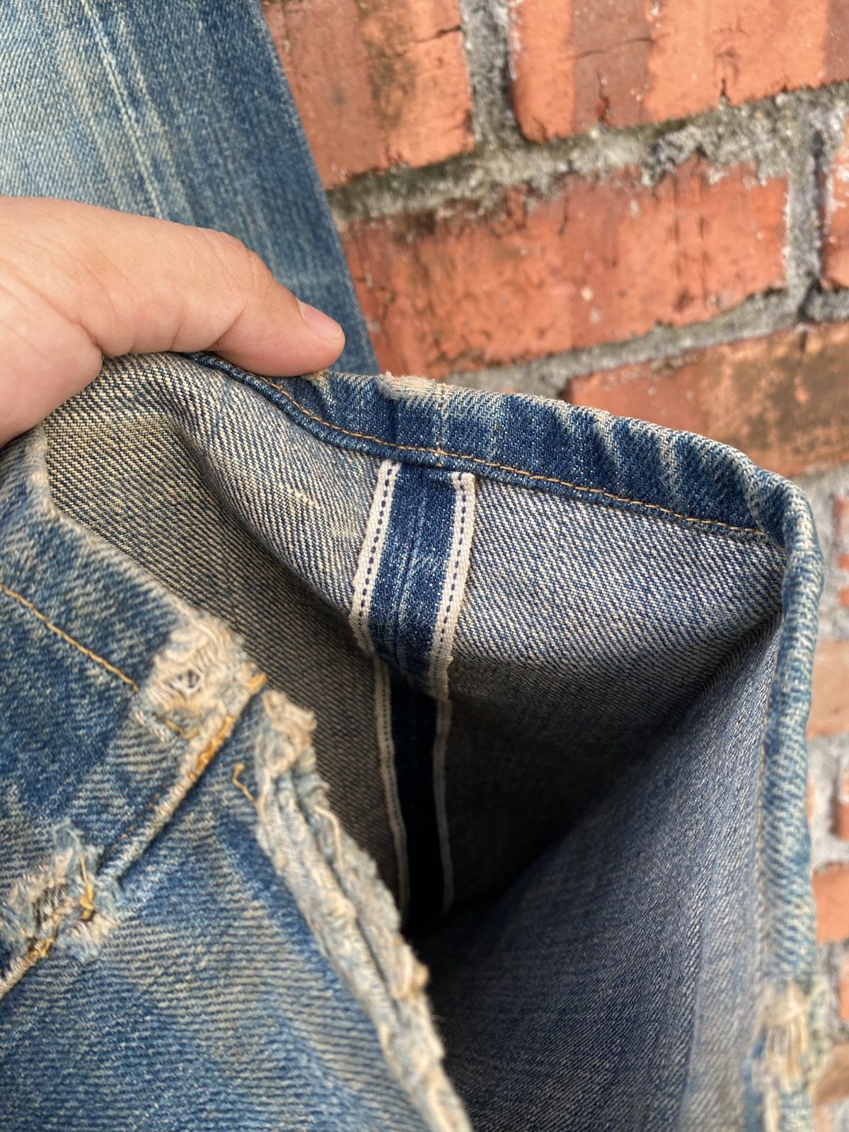 Levi's Vintage Clothing W32x32 Vintage levi's 201 redline buckle back distressed Size US 32 / EU 48 - 7 Thumbnail