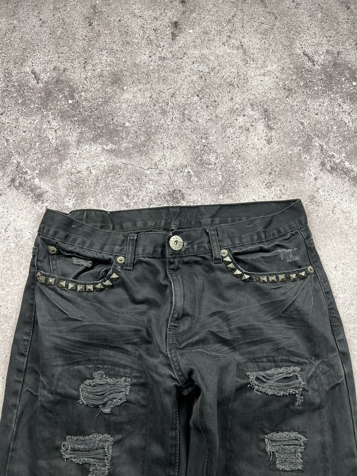 Japanese Brand VINTAGE NONAME Y2K BOOTCUT Studed AVANT GARDE JAPANESE JEANS Size US 34 / EU 50 - 5 Thumbnail