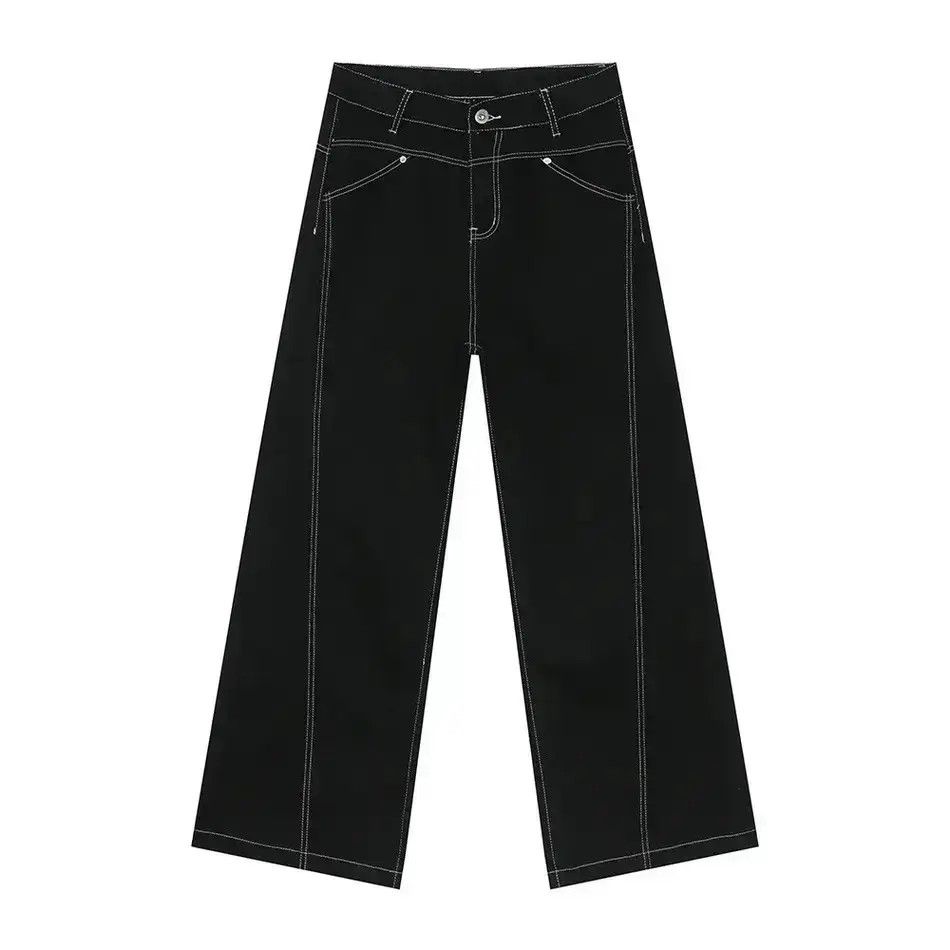 Japanese Brand Retro black casual jeans Size US 32 / EU 48 - 6 Thumbnail