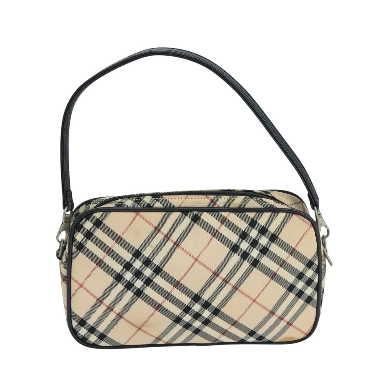 Nova Check Beige Synthetic Handbag (Pre-Owned)