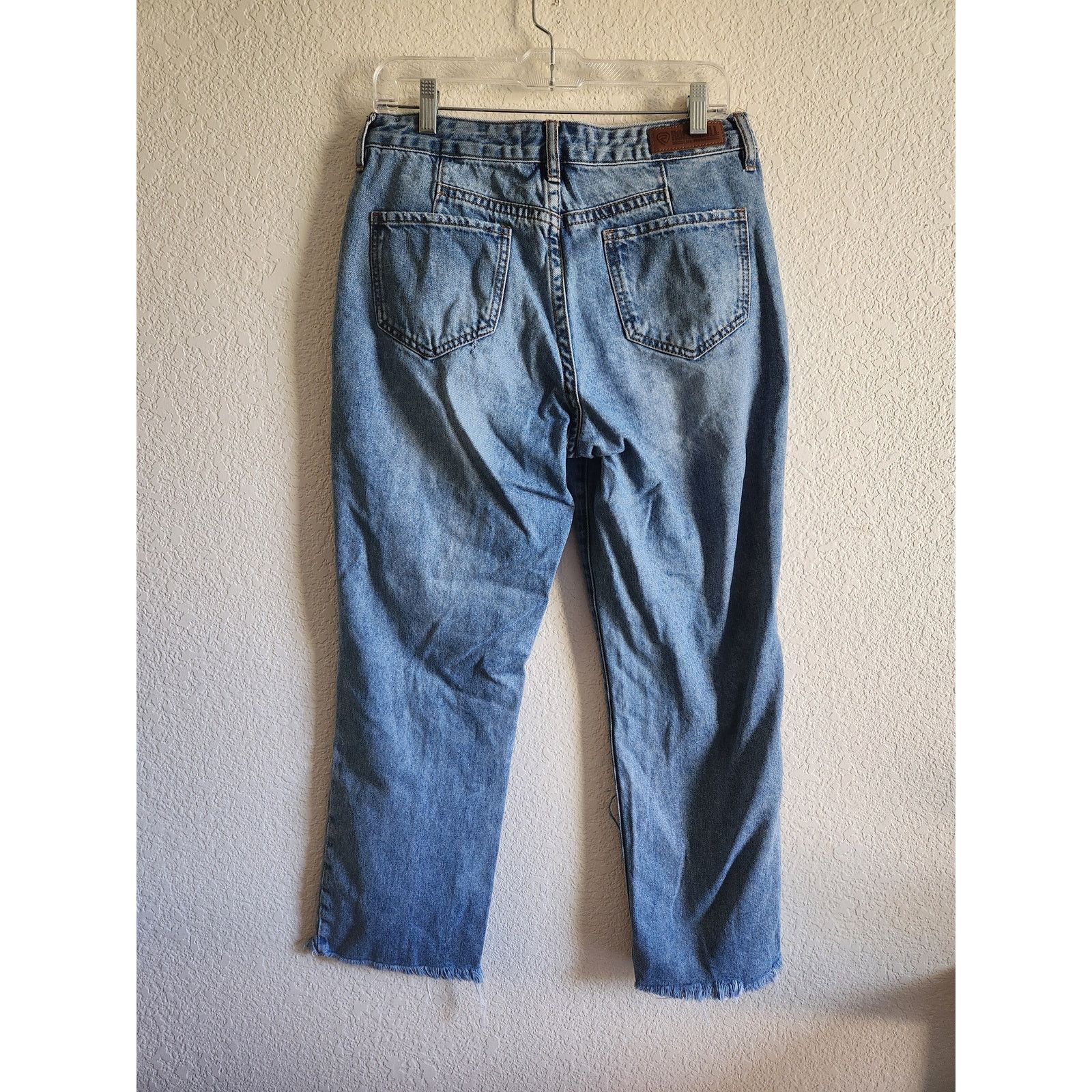 Other Rock & Roll Denim High Raised Straight Cropped Jeans W29 L27 Size 29" - 2 Thumbnail