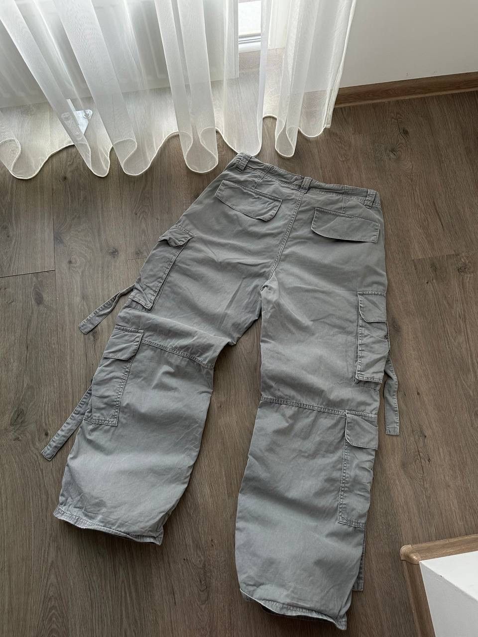 Japanese Brand × Vintage Vintage Japanese Baggy Gray Cargo Pocket Pants Size US 32 / EU 48 - 12 Thumbnail