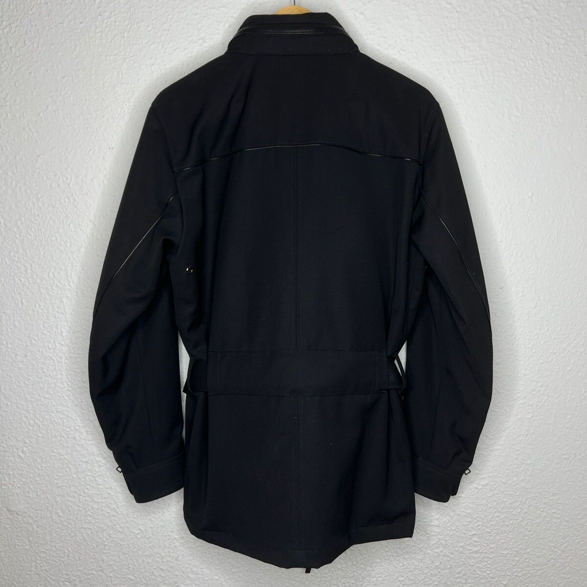 Prada Prada Milano Military Jacket Belted Coat Black Wool Designer Size US M / EU 48-50 / 2 - 13 Thumbnail