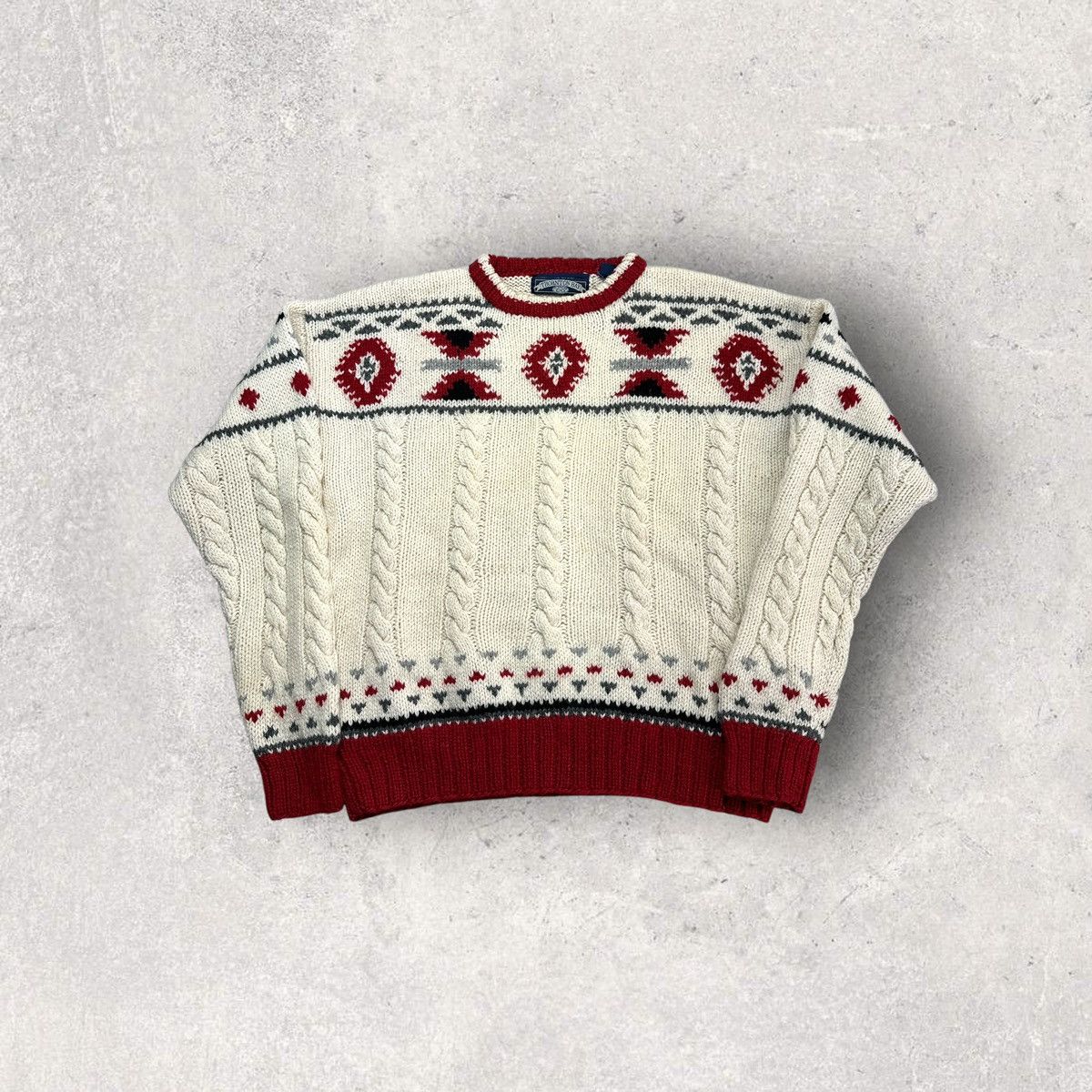 Vintage Vintage Thornton Bay hand knit wool sweater Size US M / EU 48-50 / 2 - 1 Thumbnail