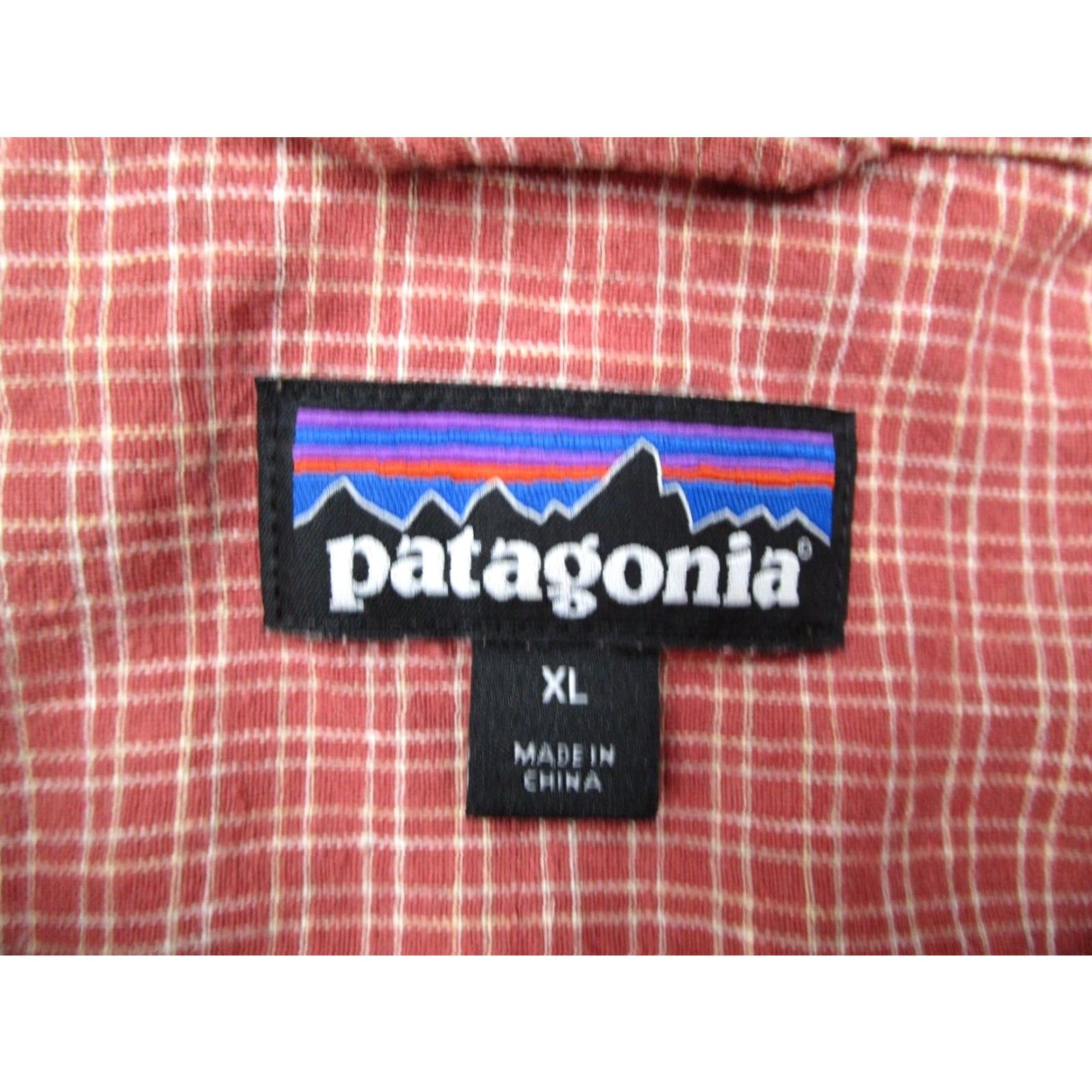 Patagonia PATAGONIA Shirt Mens XL Red Button-Up Back Step Organic Cotton Hemp Short Sleeve Geometric Vintage No Size US XL / EU 56 / 4 - 3 Thumbnail
