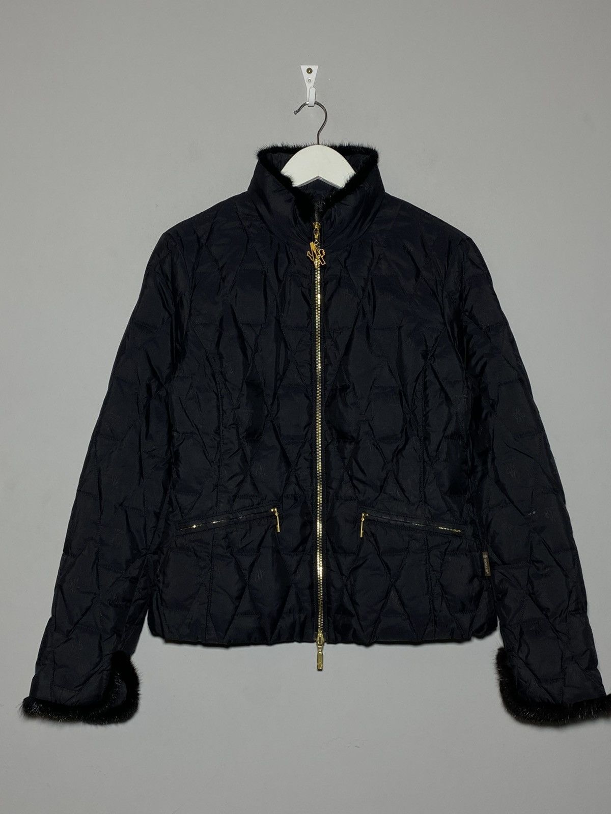 Moncler Moncler Down Filled Monogram Jacket with Fur Details Size S / US 4 / IT 40 - 1 Thumbnail