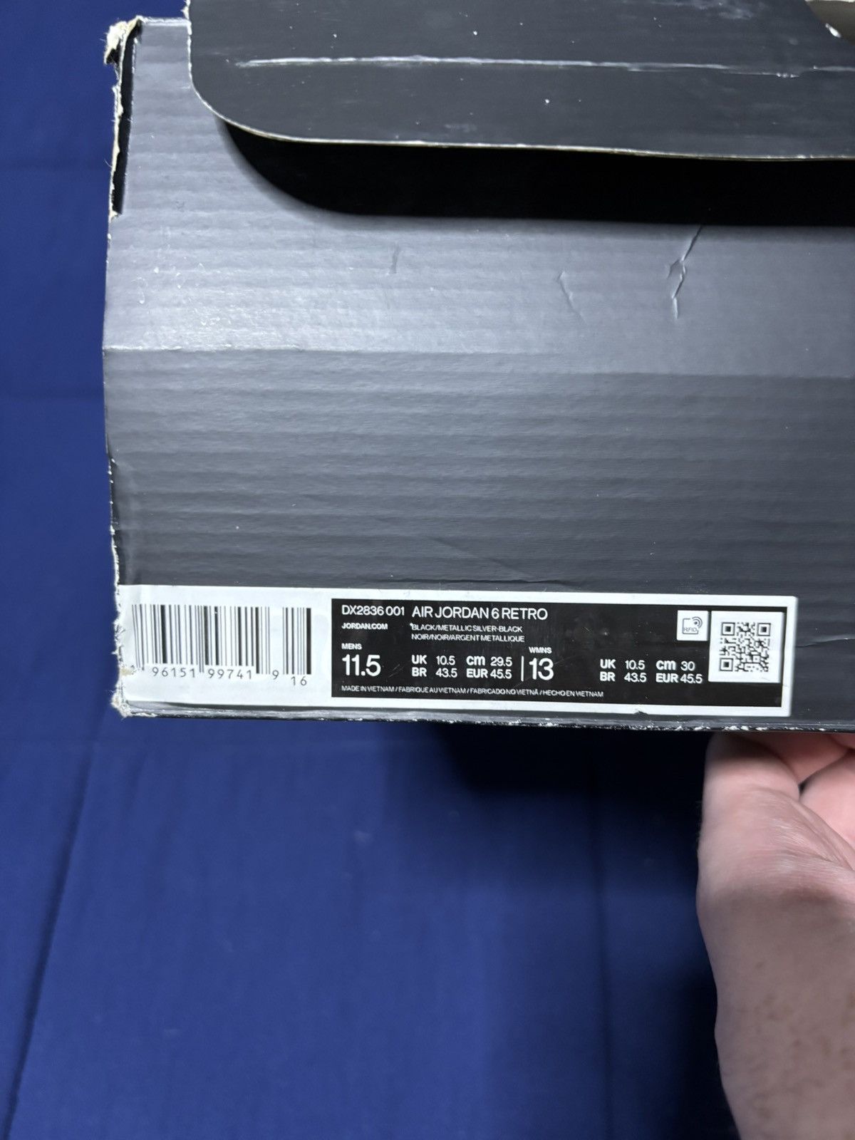 Jordan Brand Jordan 6 Retro Chrome 2022 Size 11.5 Size US 11.5 / EU 44-45 - 10 Thumbnail