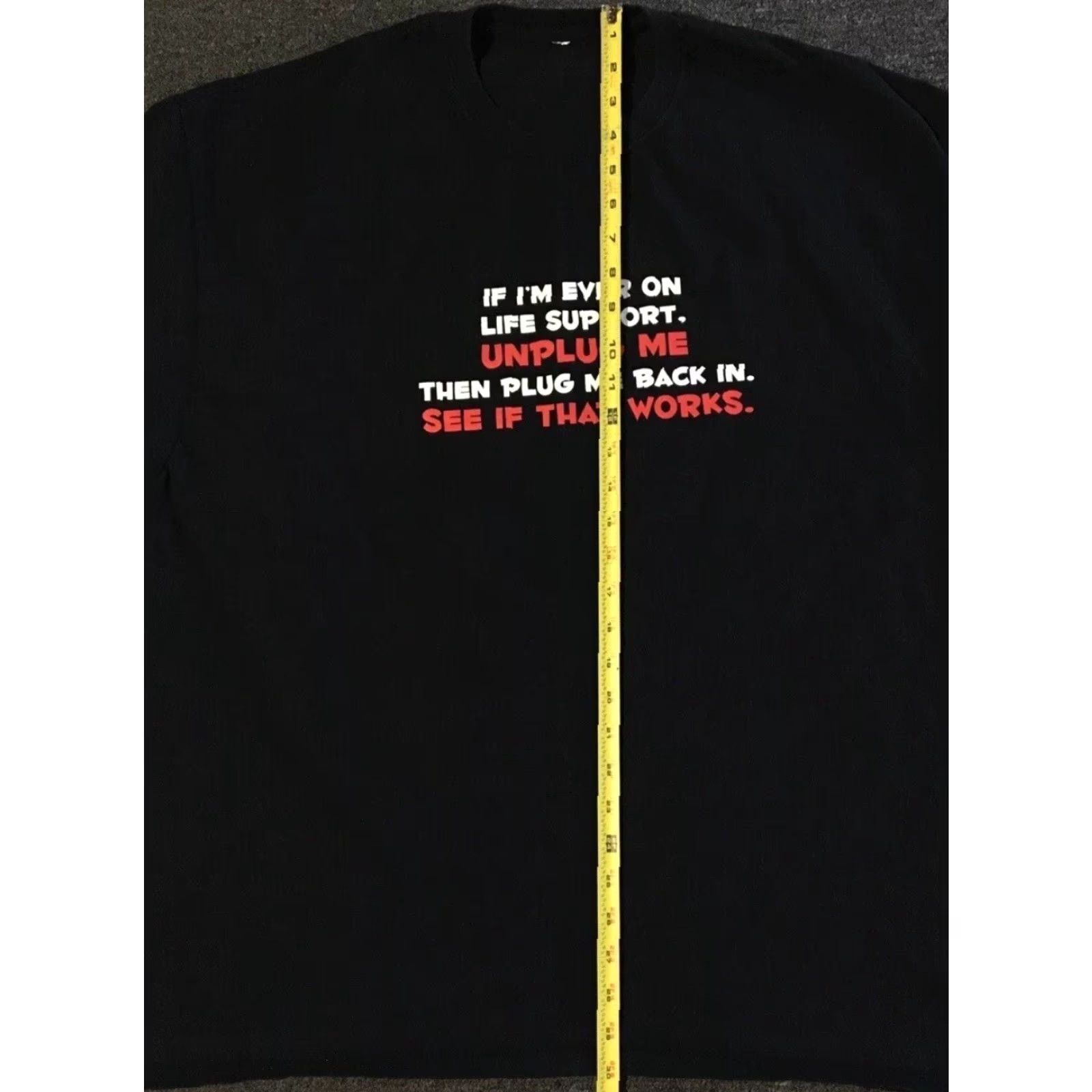 Alife Vtg If Im On Life Support Unplug Me Shirt XXL Funny Saying Joke Faded Grunge Y2K Size US XXL / EU 58 / 5 - 5 Thumbnail