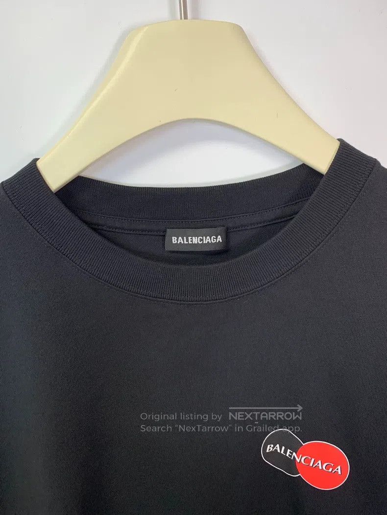 Balenciaga Balenciaga Front Logo Printed Round Neck T-Shirt, Men's, B Size US M / EU 48-50 / 2 - 3 Thumbnail