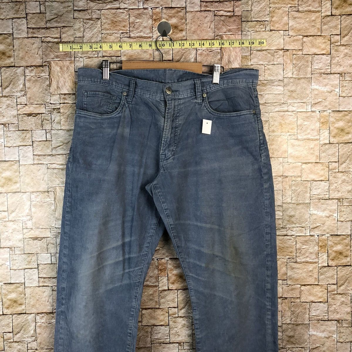 Uniqlo Uniqlo japan vintage Blue Conduroy Pants #A1130 Size US 35 - 2 Thumbnail