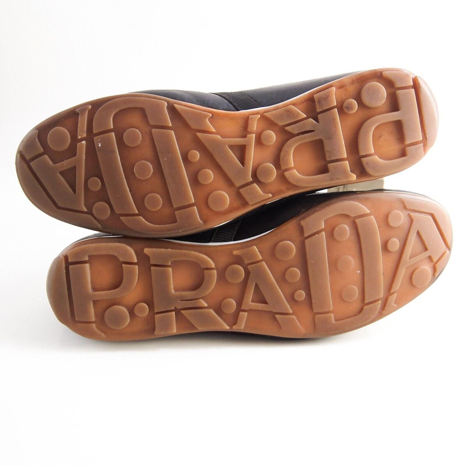 Prada Prada 4E2065 Sneakers Trainers Brown Leather EU 41.5 US 8.5 Size US 8.5 / EU 41-42 - 6 Thumbnail