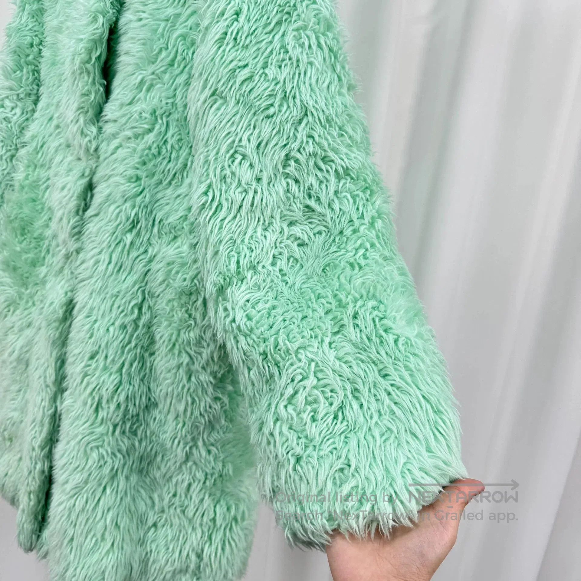 Balenciaga Balenciaga Mint Green Teddy Coat. Size US XS / EU 42 / 0 - 4 Thumbnail