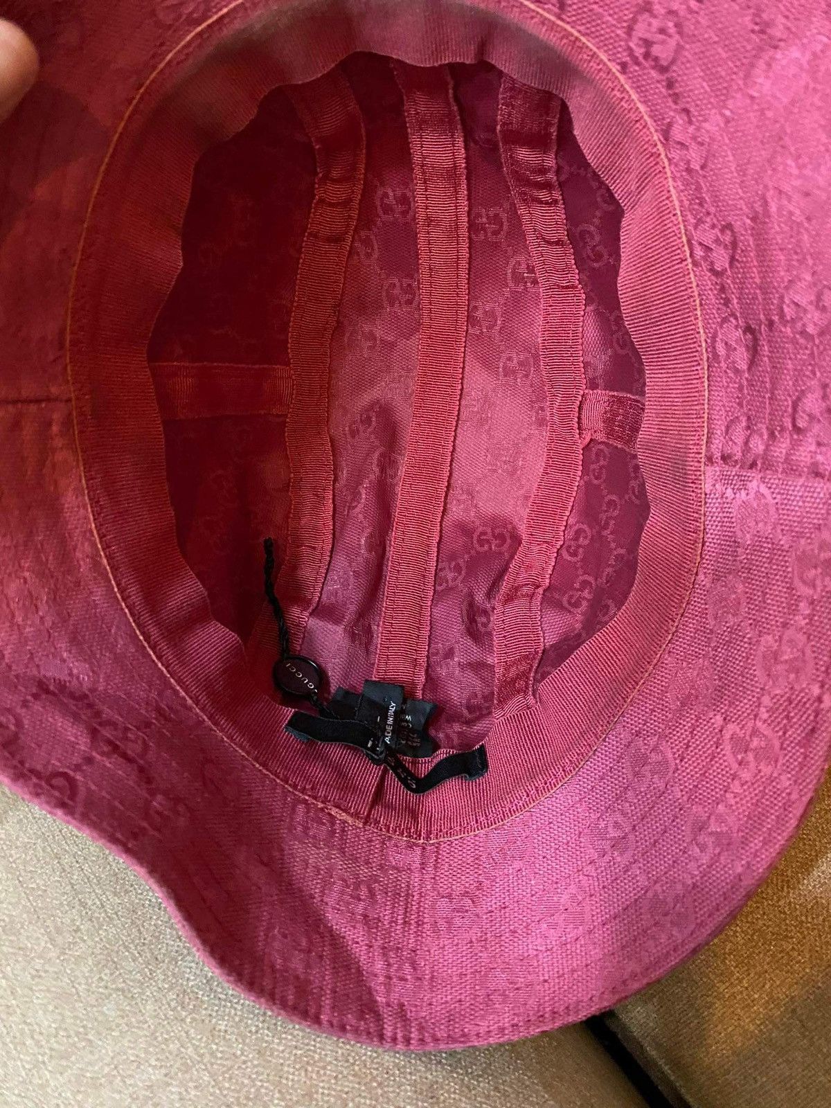 Designer × Gucci Gucci Monogram Bucket Hat Size ONE SIZE - 6 Thumbnail
