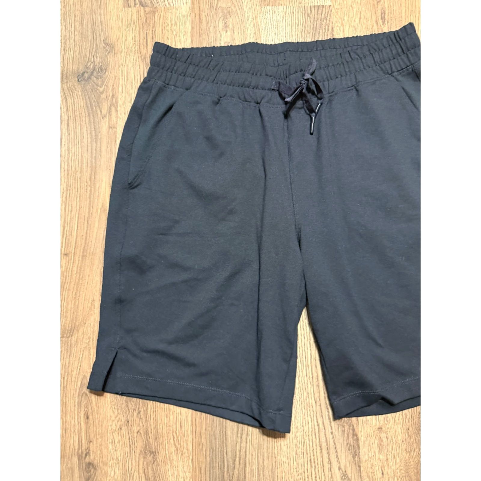Vintage MONDETTA Shorts Women’s Size Small Black Tie Waist Shorts Casual Activewear Pockets Drawstring Regular Size 28" / US 6 / IT 42 - 3 Thumbnail