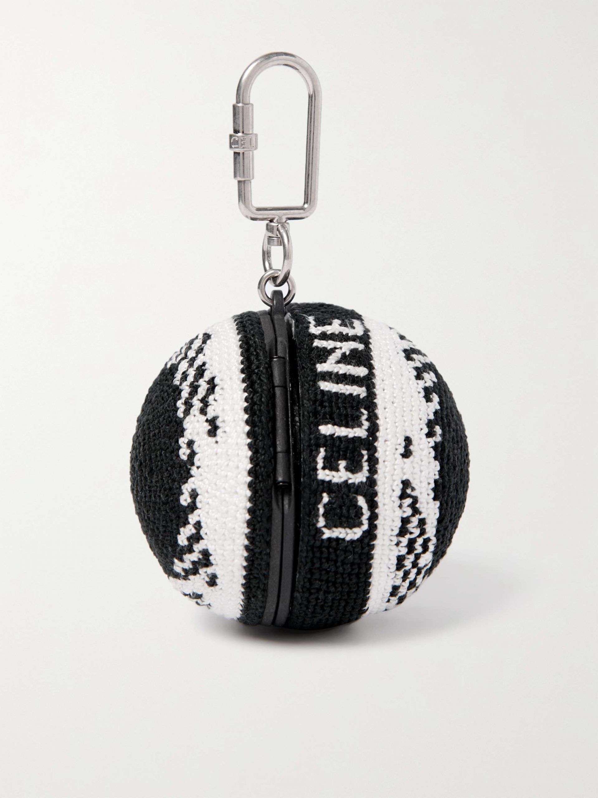 Celine o1bcso1str1024 Size: OS / Airpods Ball Cover in Black/White Size ONE SIZE - 3 Thumbnail