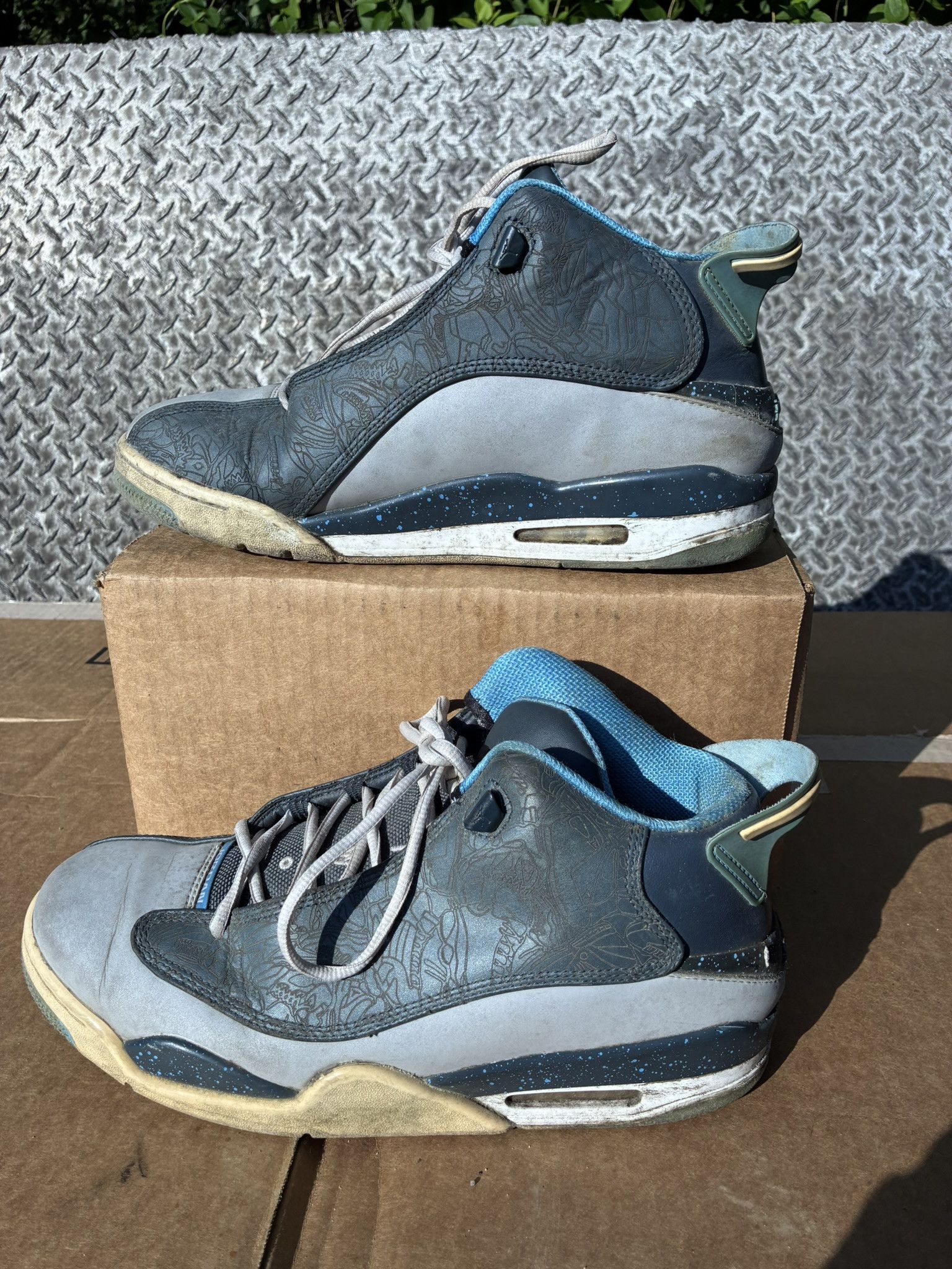 Nike Nike Air Jordan Dub Zero 311046-007 University Blue Size US 10.5 / EU 43-44 - 2 Thumbnail