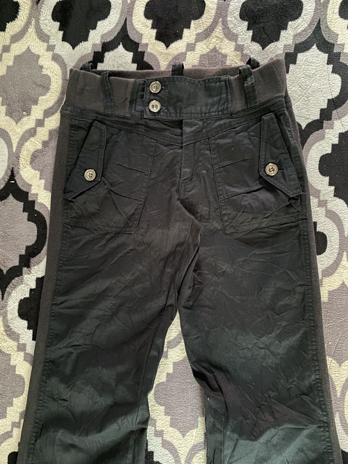 If Six Was Nine 2000s b.r.u.s.h flared pants vkei style Size US 27 - 4 Thumbnail