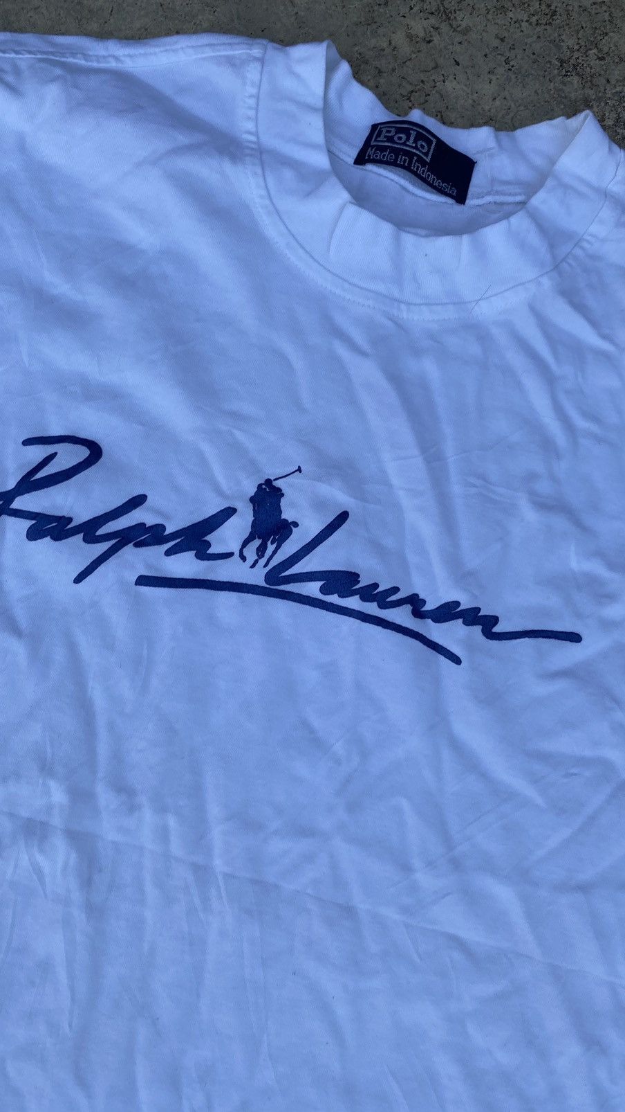 Polo Ralph Lauren × Vintage Rare Vintage Polo Ralph Lauren T-shirt Spell Out and Logo Size US L / EU 52-54 / 3 - 3 Thumbnail