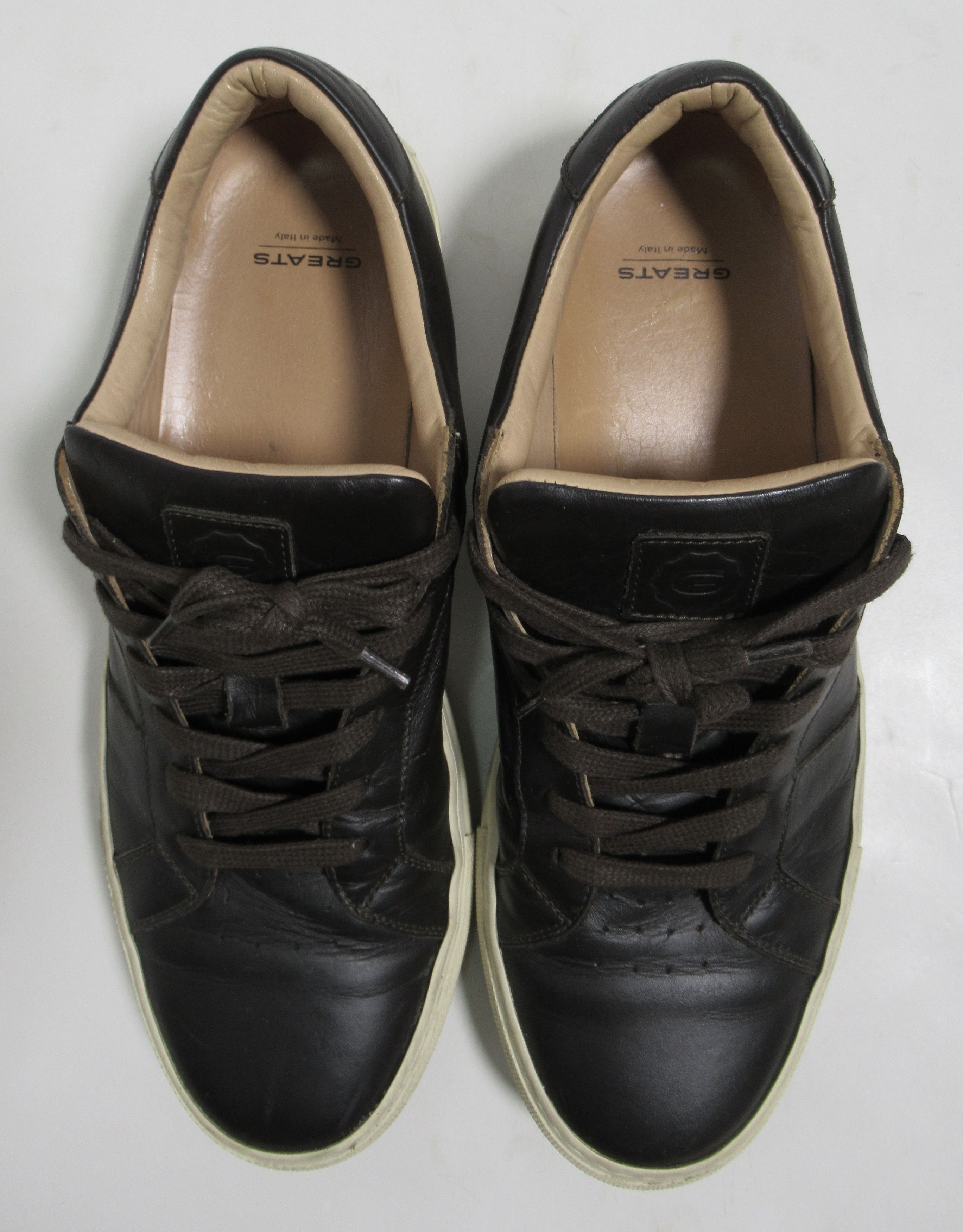 Greats Greats Men's Leather Sneaker Shoes Brown Born In Brooklyn Size US 9.5 / EU 42-43 - 2 Thumbnail