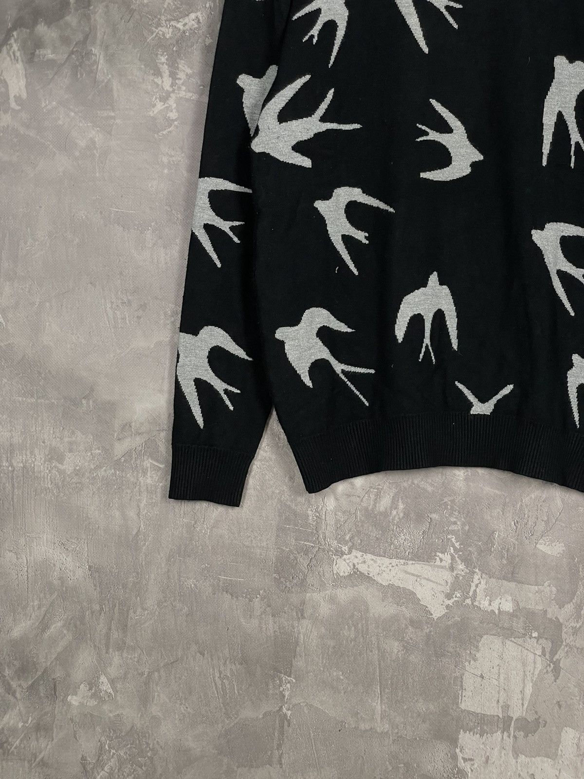 Japanese Brand × Vintage Avant Garde Mcqueen Style Rare Multilogo Sweater Size M / US 6-8 / IT 42-44 - 5 Thumbnail