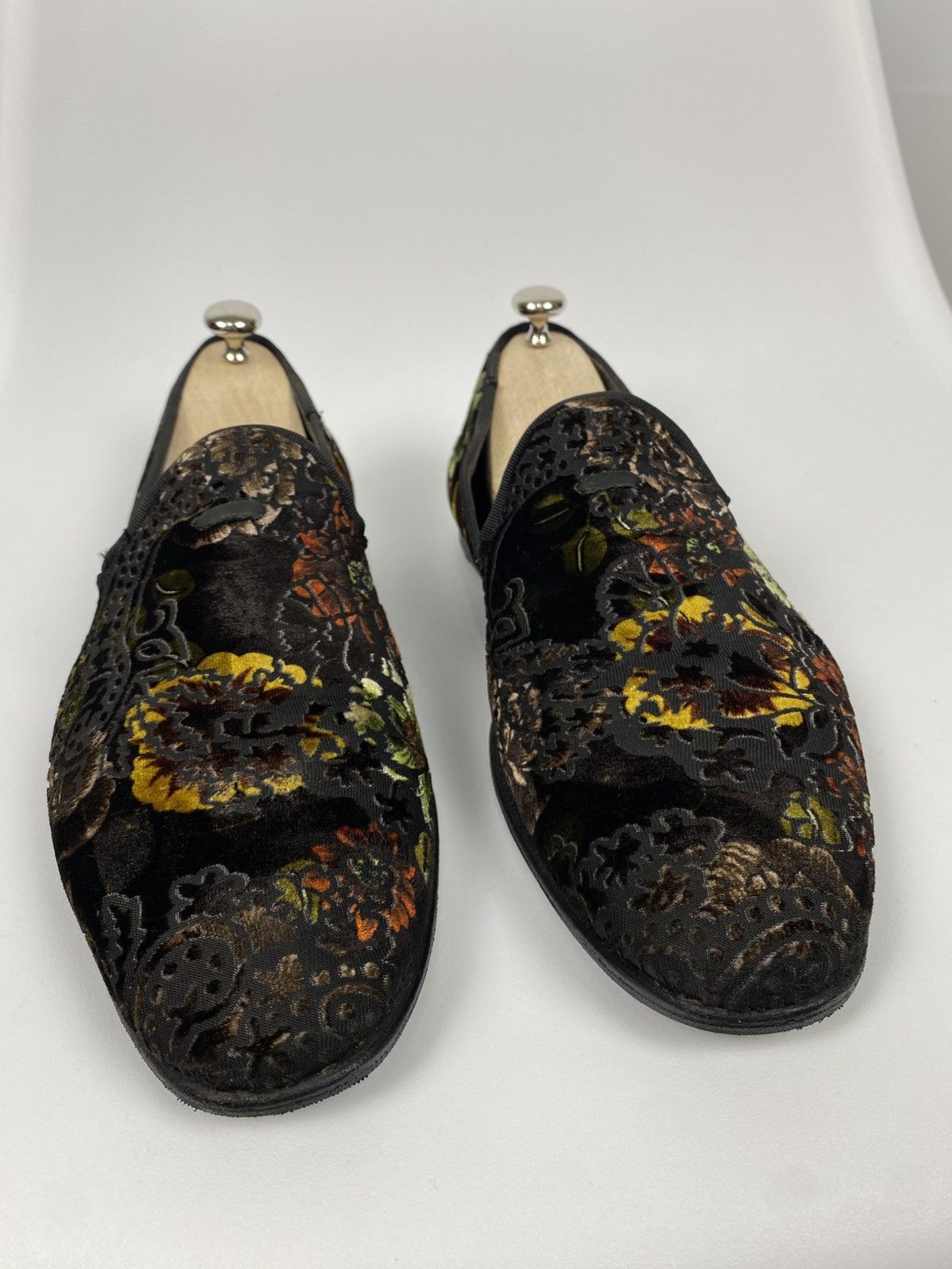 Other Re Ferdinando Italy Velour Loafers Embroidered Baroque 43 Size US 10 / EU 43 - 5 Thumbnail