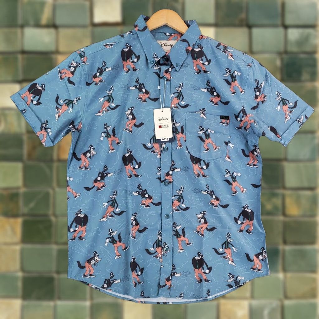 Disney RSVLTS Disney Villains Series 3 Huff'n and Puff'n Button Down Shirt Mens XL NWT Multicolor Shirt Size US XL / EU 56 / 4 - 1 Thumbnail