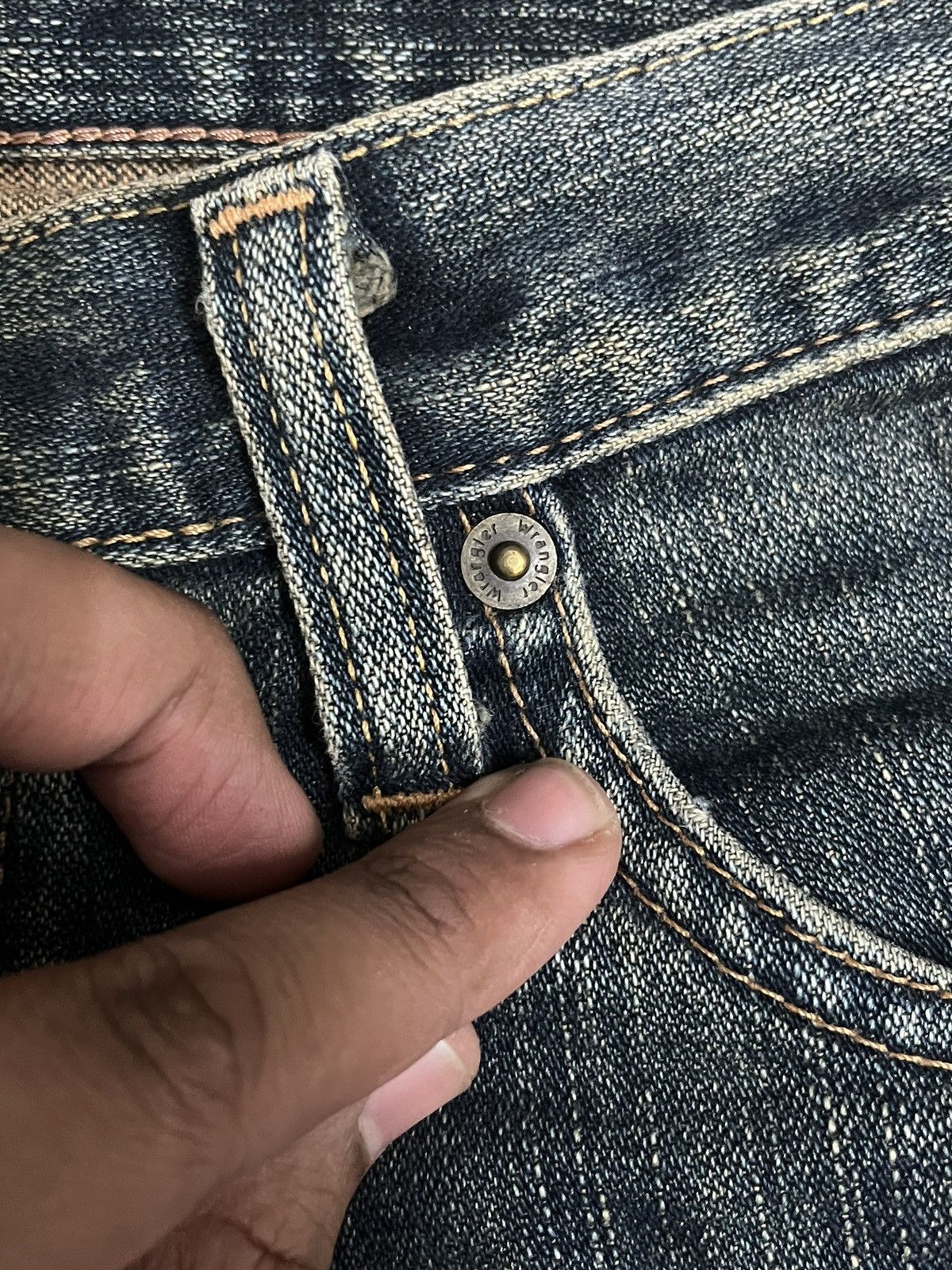 Vintage × Wrangler Vintage Wrangler Mudwsh Distressed Style Jeans Size US 32 / EU 48 - 14 Thumbnail