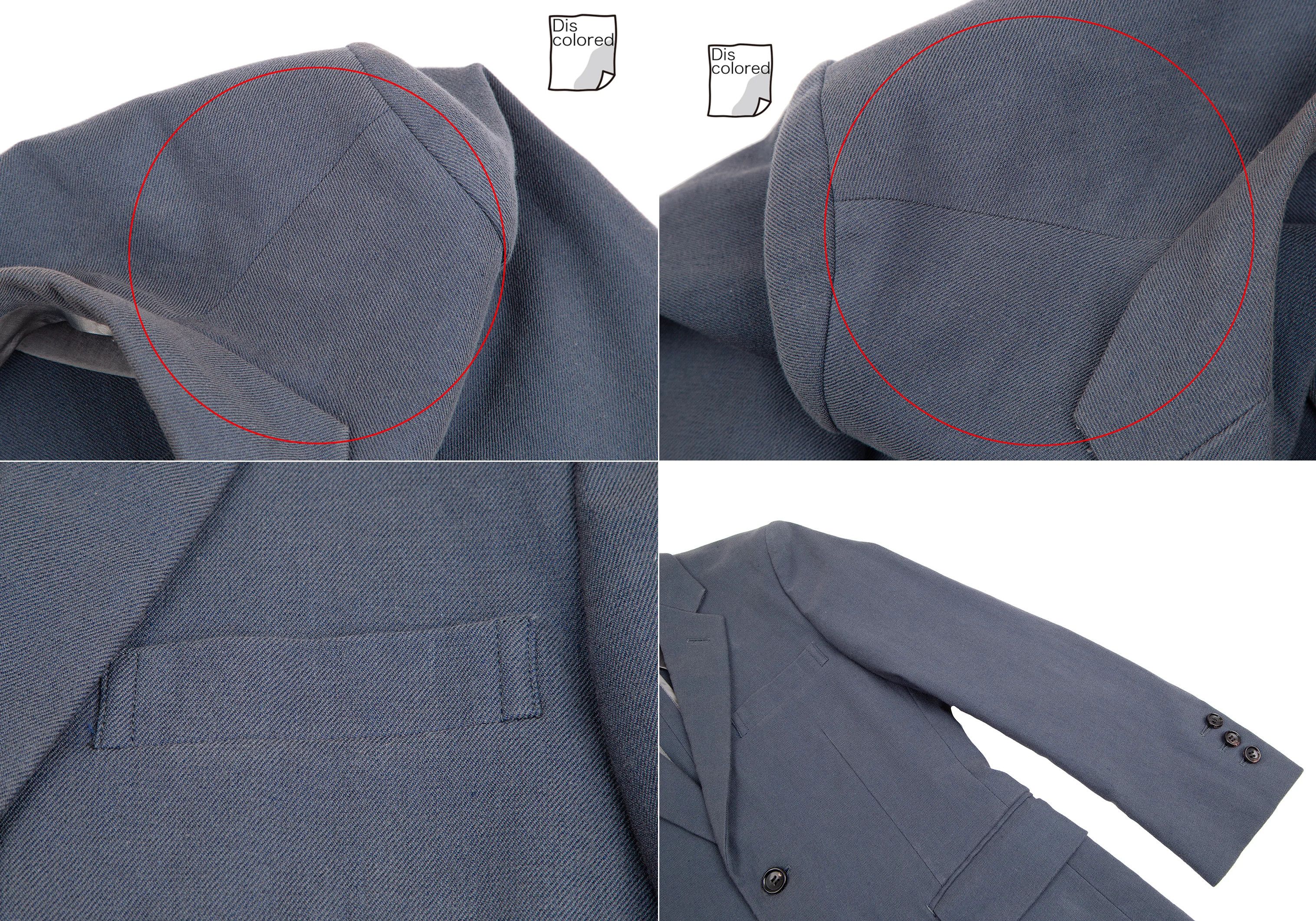 Comme des Garcons Homme Plus Cotton Linen Suit Set in Blue Gray Size S/SS Size US S / EU 44-46 / 1 - 4 Thumbnail