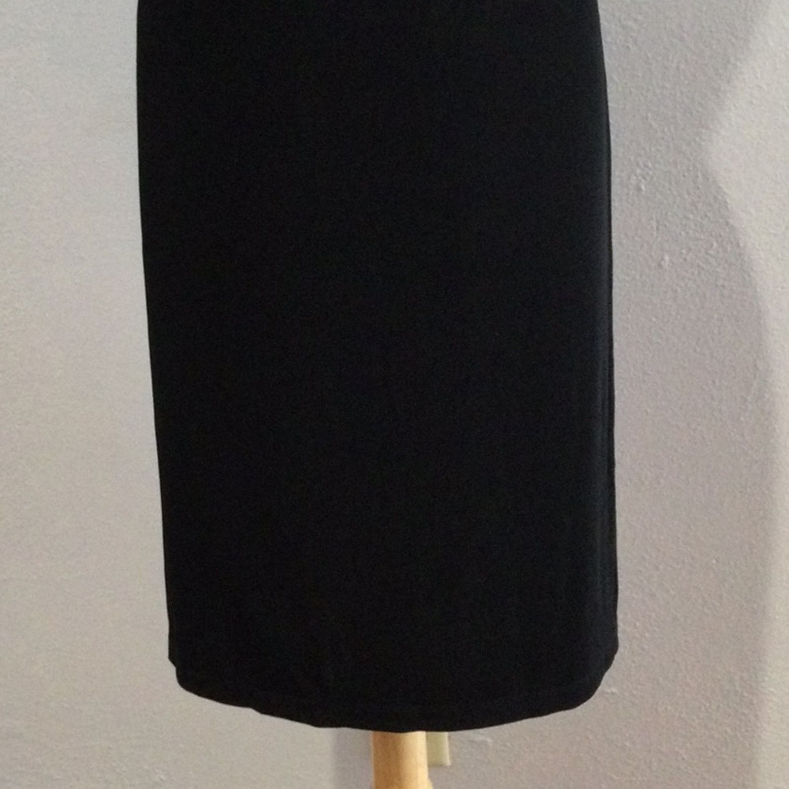 Chicos Chico's Travelers Black Side Split Audrey Skirt 3/XL/16 NWT Size 38" / US 16 / IT 52 - 9 Thumbnail