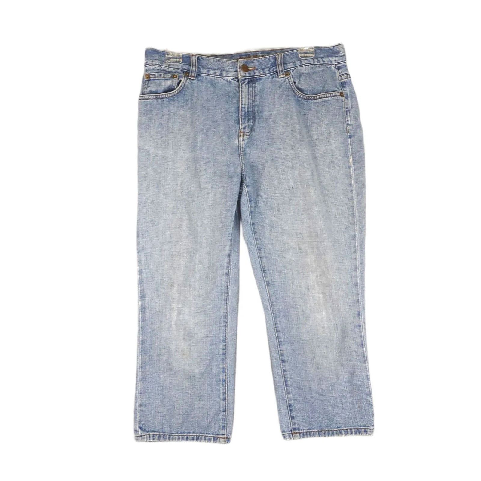 Ralph Lauren Vtg Y2K LAUREN JEANS Co Ralph Lauren Cropped Capri Denim Size 32" / US 10 / IT 46 - 1 Thumbnail