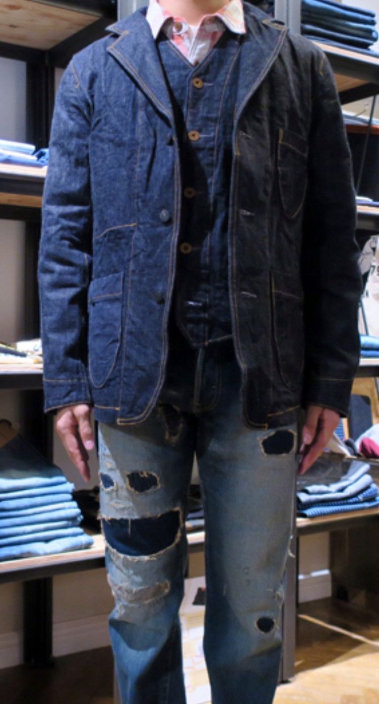Studio D'Artisan Studio D’Artisan - D4402 Denim Tailored Jacket Size US XXS / EU 40 - 9 Thumbnail