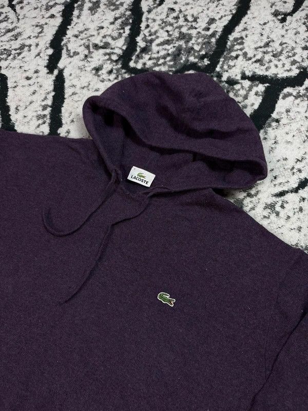 Lacoste Lacoste purple logo wool hoodie XL Size XL / US 12-14 / IT 48-50 - 3 Thumbnail