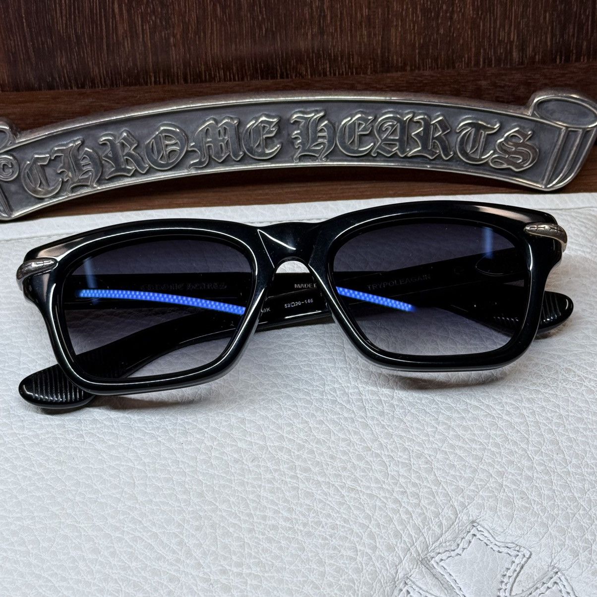 Chrome Hearts Chrome Hearts TRYPOLEAGAIN 1/1 Sunglasses Size ONE SIZE - 1 Thumbnail