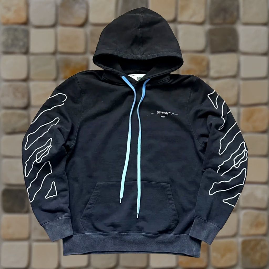 Off-White VINTAGE Off-White Pullover Hoodie Size XS Men XS Black Abstract Arrow FW19 Size US XS / EU 42 / 0 - 1 Thumbnail